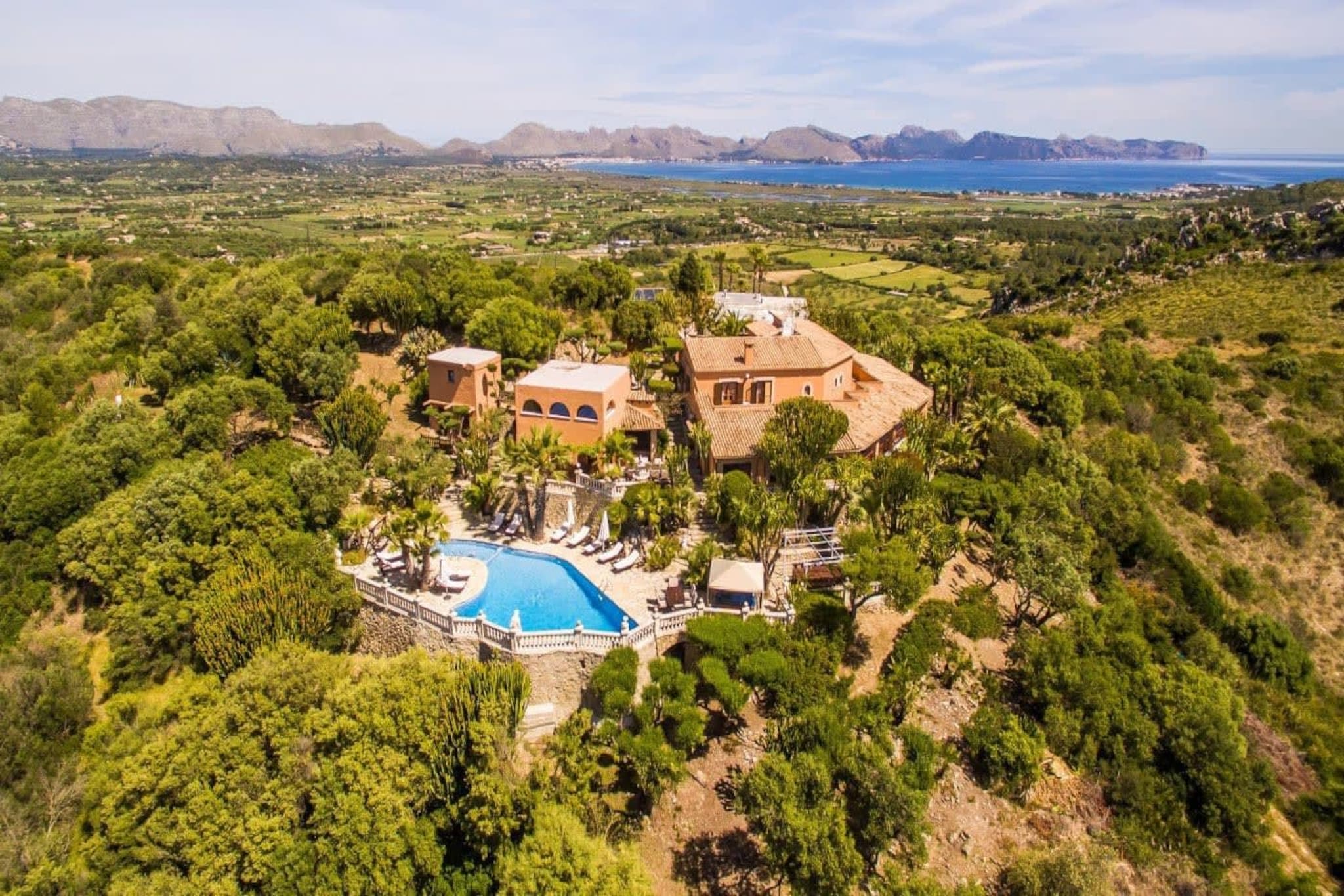 Villa Oscols in Aldf-Gebiete Sommer 5 km