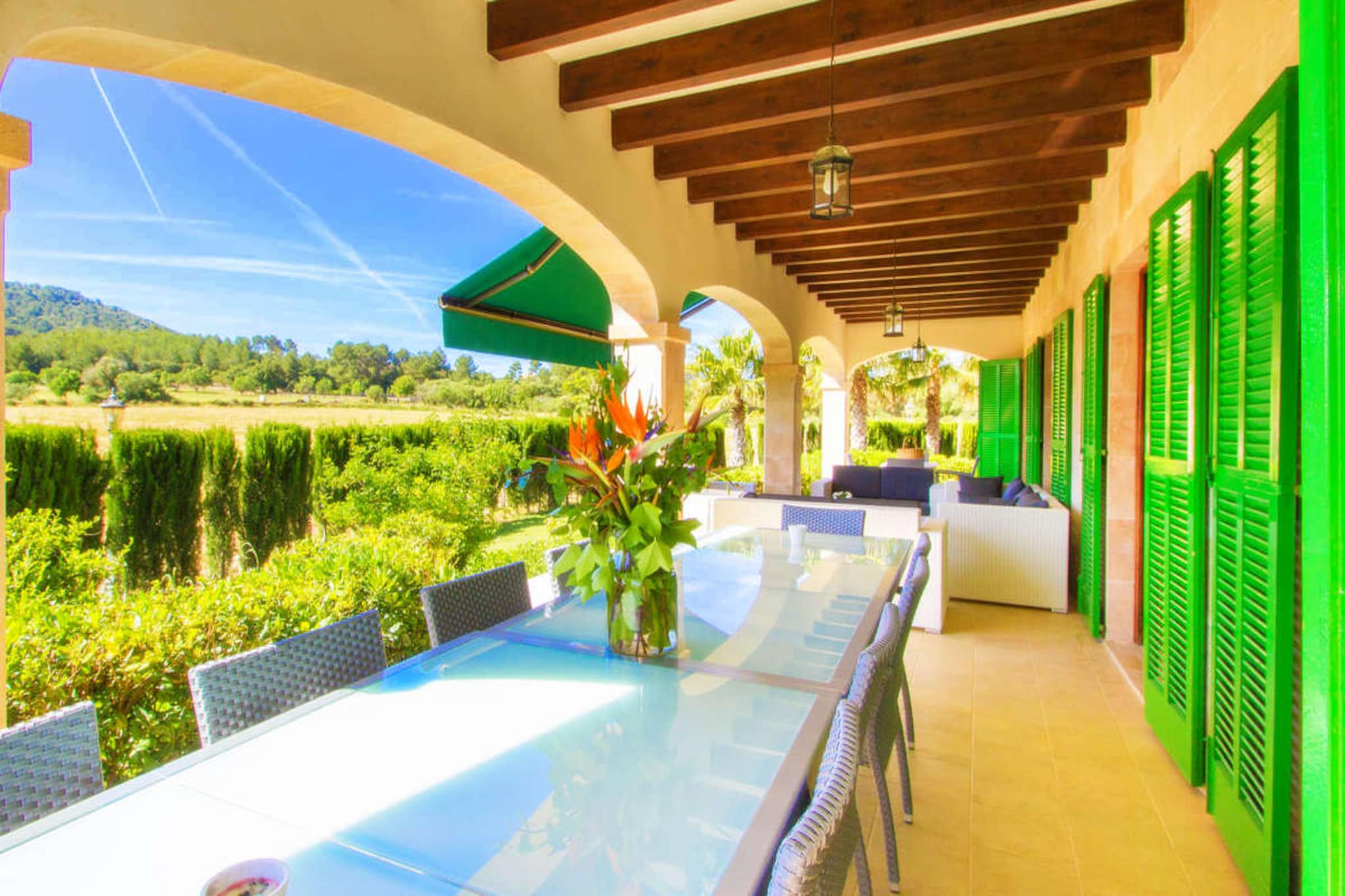 Villa Palmeral in Pe-Terrace balcony