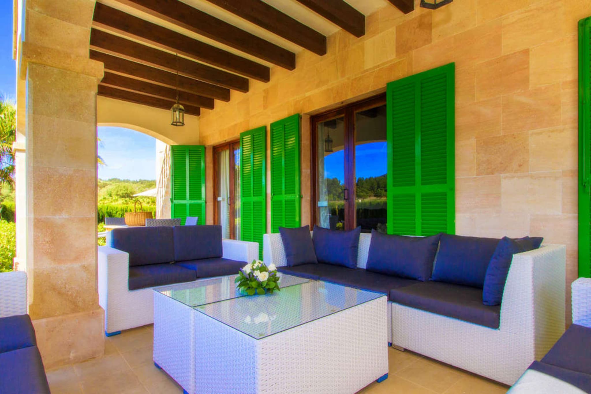 Villa Palmeral in Pe-Terrace balcony