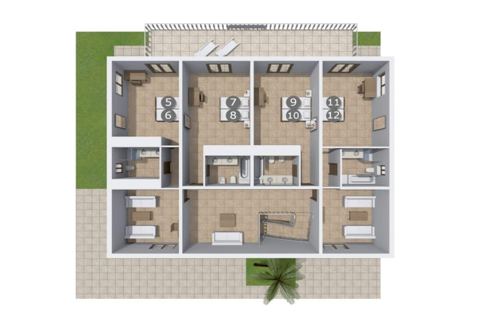 Villa Palmeral in Pe-Floor plan