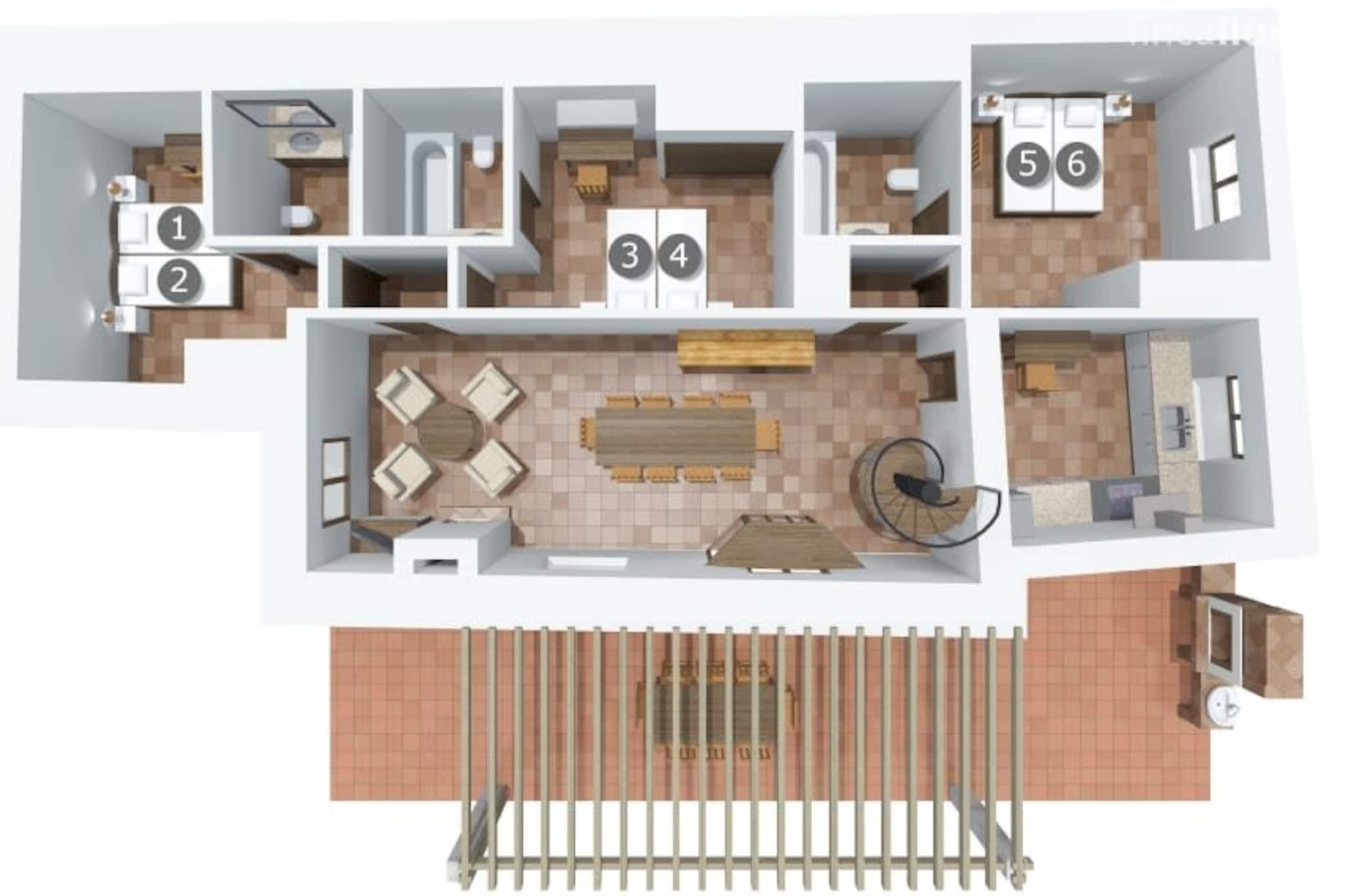 Villa Son March in P-Plattegrond