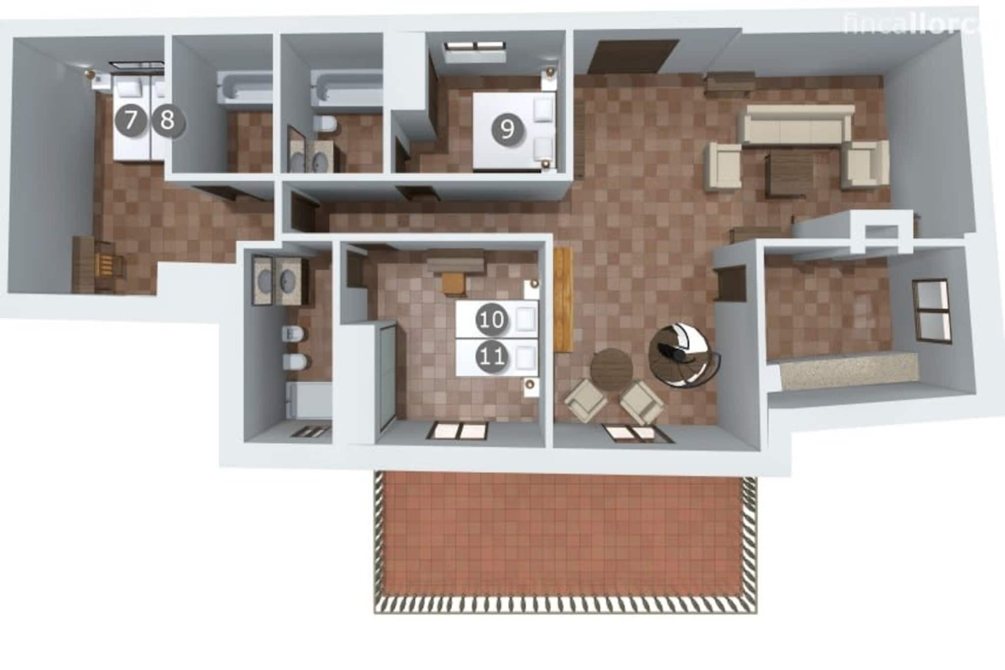 Villa Son March in P-Plattegrond