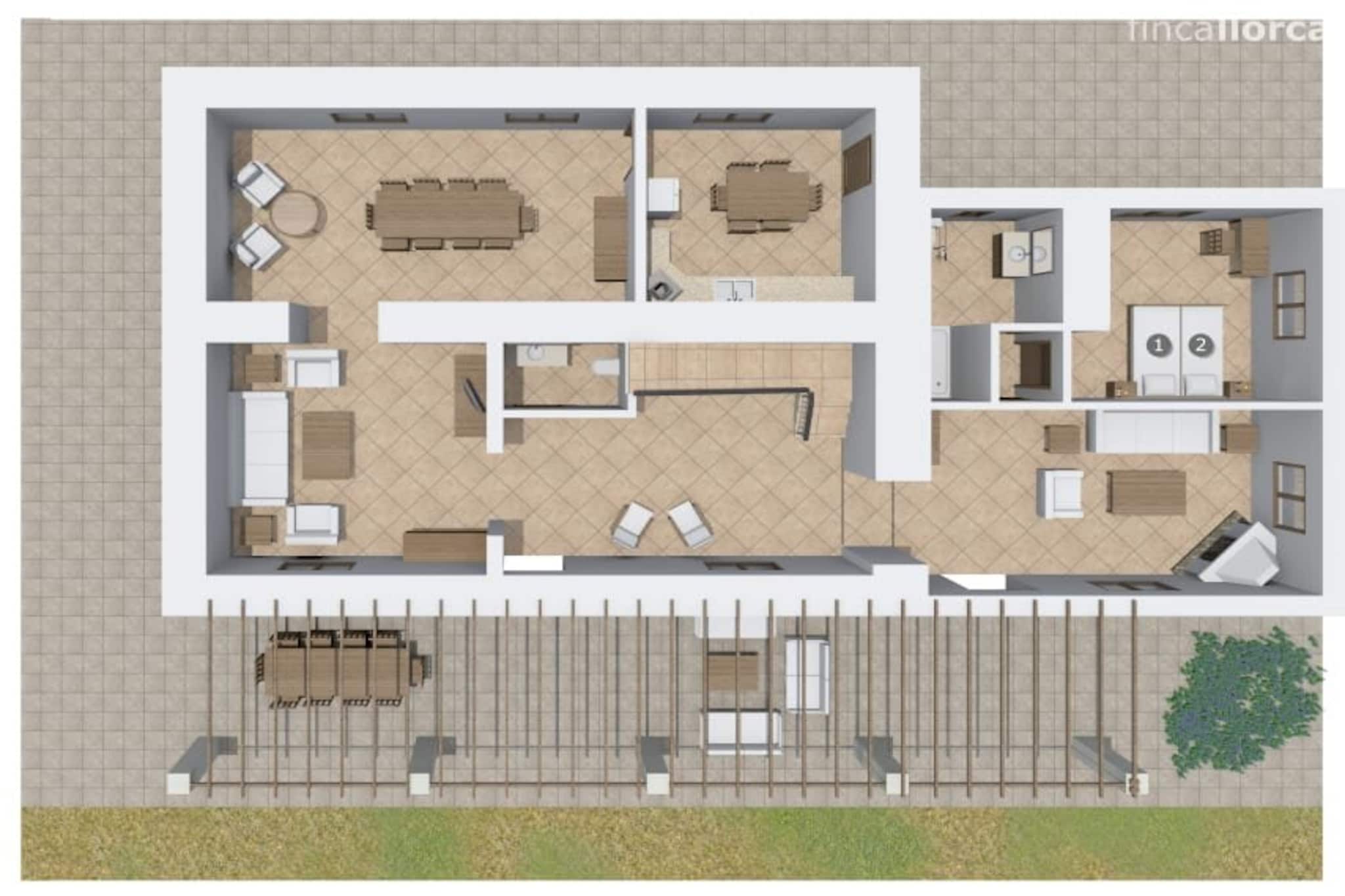 Villa Son Perxa in P-Plan d'étage