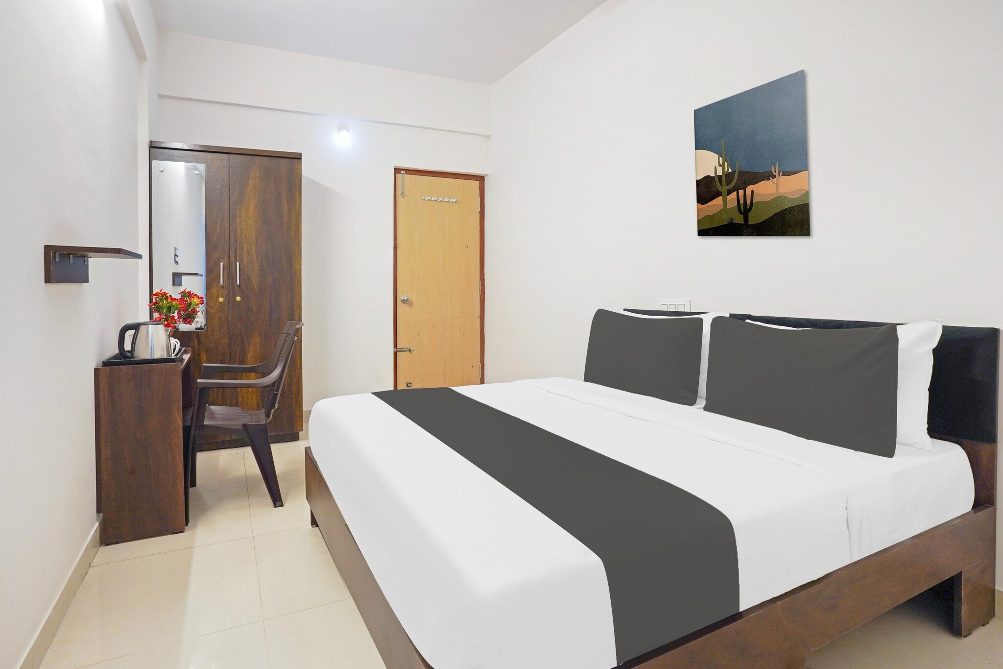 Comfortable Accommodations: Blissful Stays at Sajapur Kodath in Bangalore offers 3-star comfort with free WiFi throughout the property. Each room includes air-conditioning, a private bathroom, work desk, seating area, free toiletries, bath or shower, TV, tiled floors, and a wardrobe.

Convenient Facilities: Guests benefit from a lift and continental breakfast. Reception staff speak English and Hindi, ensuring smooth communication.

Prime Location: Situated at Kodathi Village, Varthur Hoblinullnull, the hotel is 49 km from Kempegowda International Airport. Nearby attractions include The Heritage Centre & Aerospace Museum (12 km), Forum Mall, Koramangala (13 km), and Cubbon Park (19 km)

Unmarried couples are warmly welcome at this property.
Guests with local ID proof are warmly welcome.
Early Check-In Policy: A full dayâ€™s room rate will be charged for check-ins before 6:00 AM. Complimentary early check-in is available between 6:00 AM and 10:00 AM, subject to room availability.

Check-in is only available to guests aged 18 and above. Please provide a government-issued ID to confirmÂ yourÂ age.
