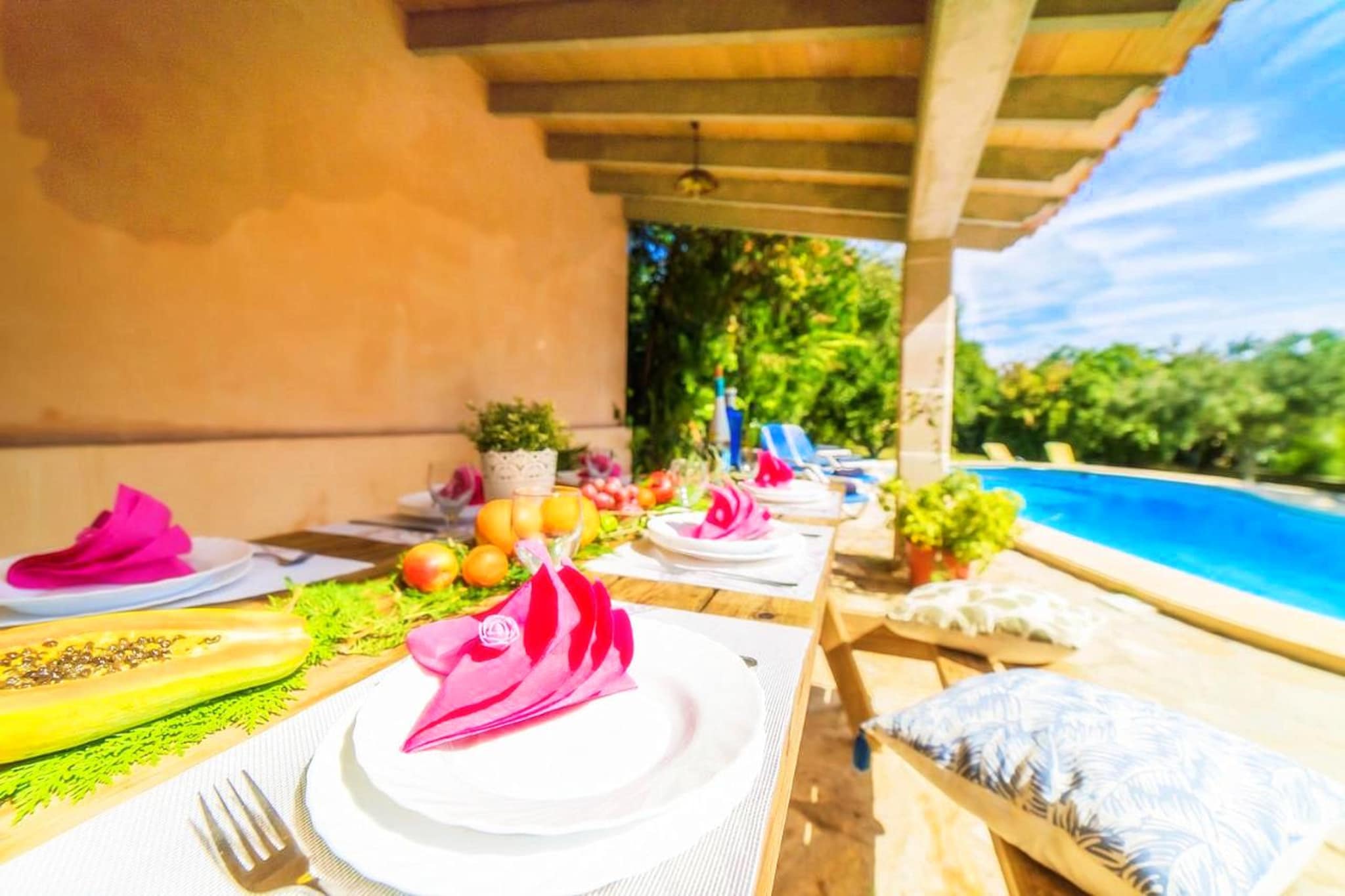 Finca Sa Costa in Bu-Terrassenbalkon