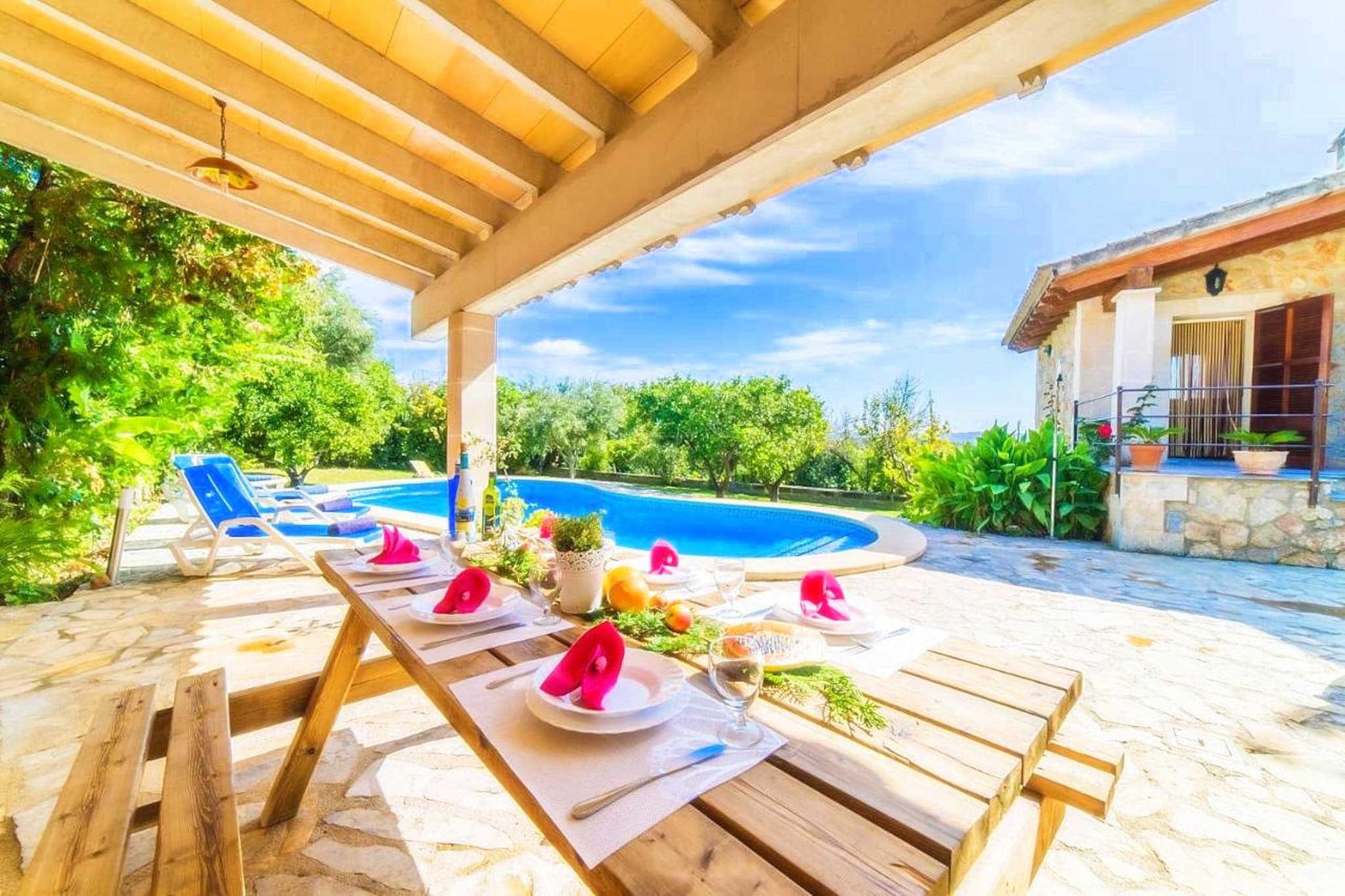 Finca Sa Costa in Bu-Terrassenbalkon