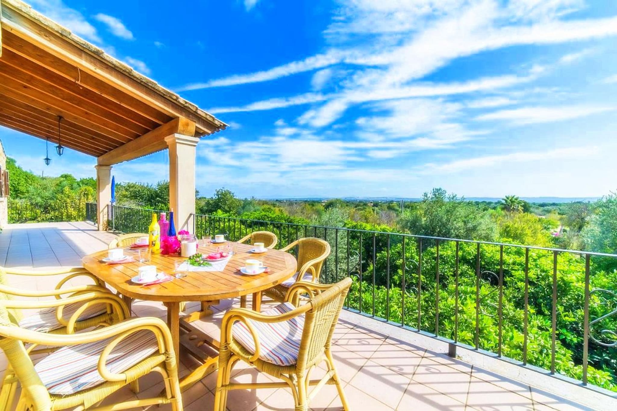 Finca Sa Costa in Bu-Terrassenbalkon