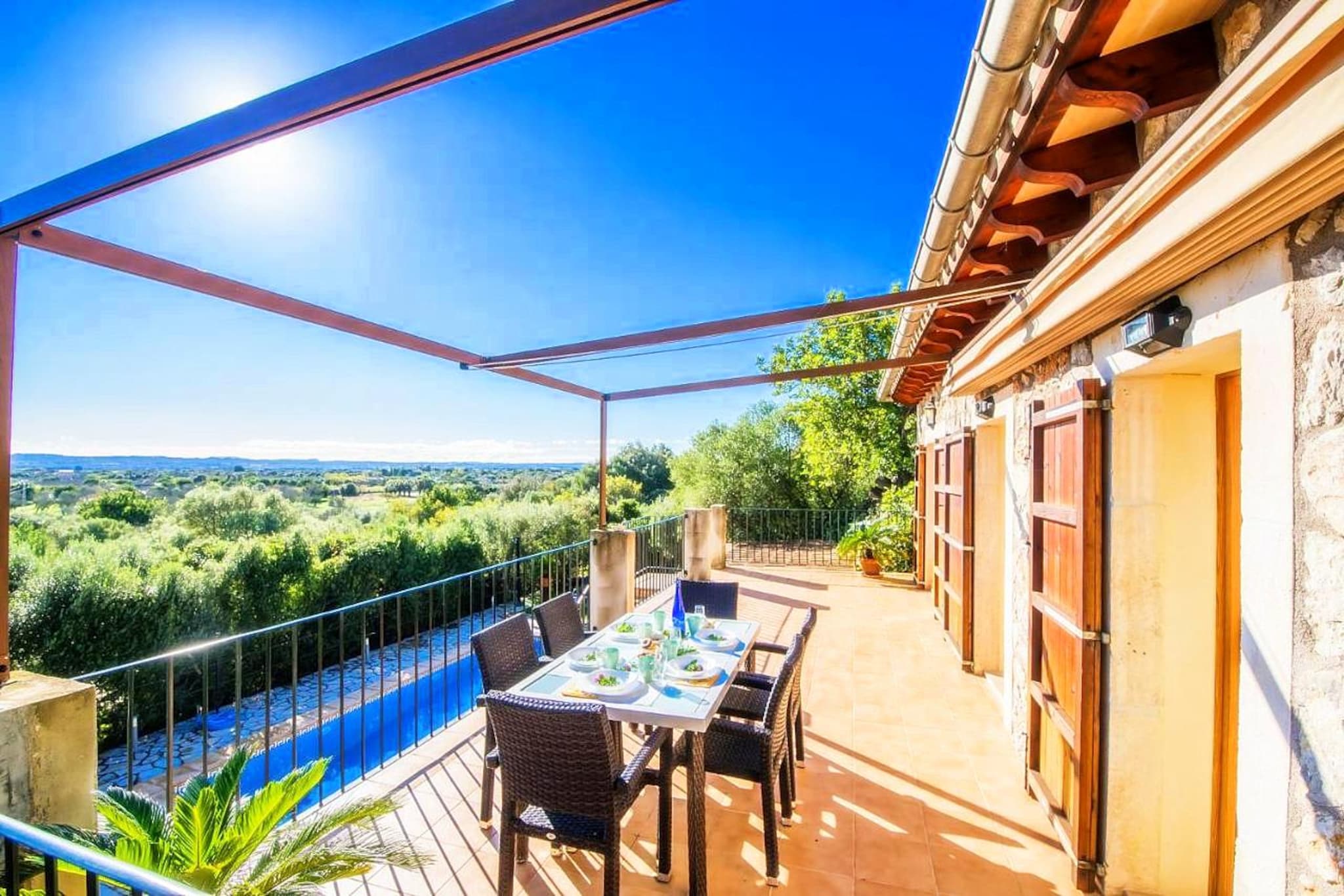 Finca Es Puchet in B-Terrace balcony
