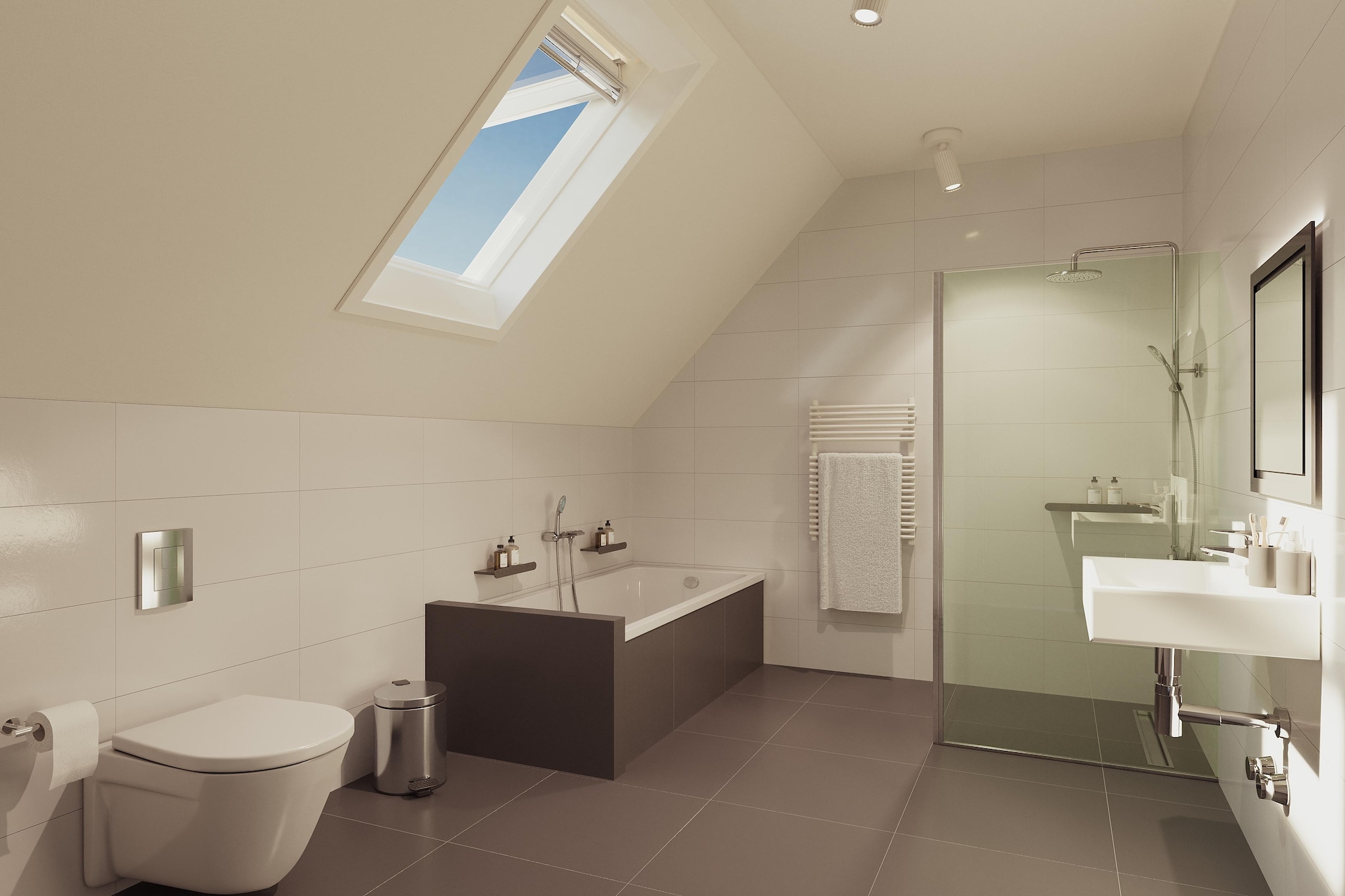 Barnsteen Wellness-Badkamer