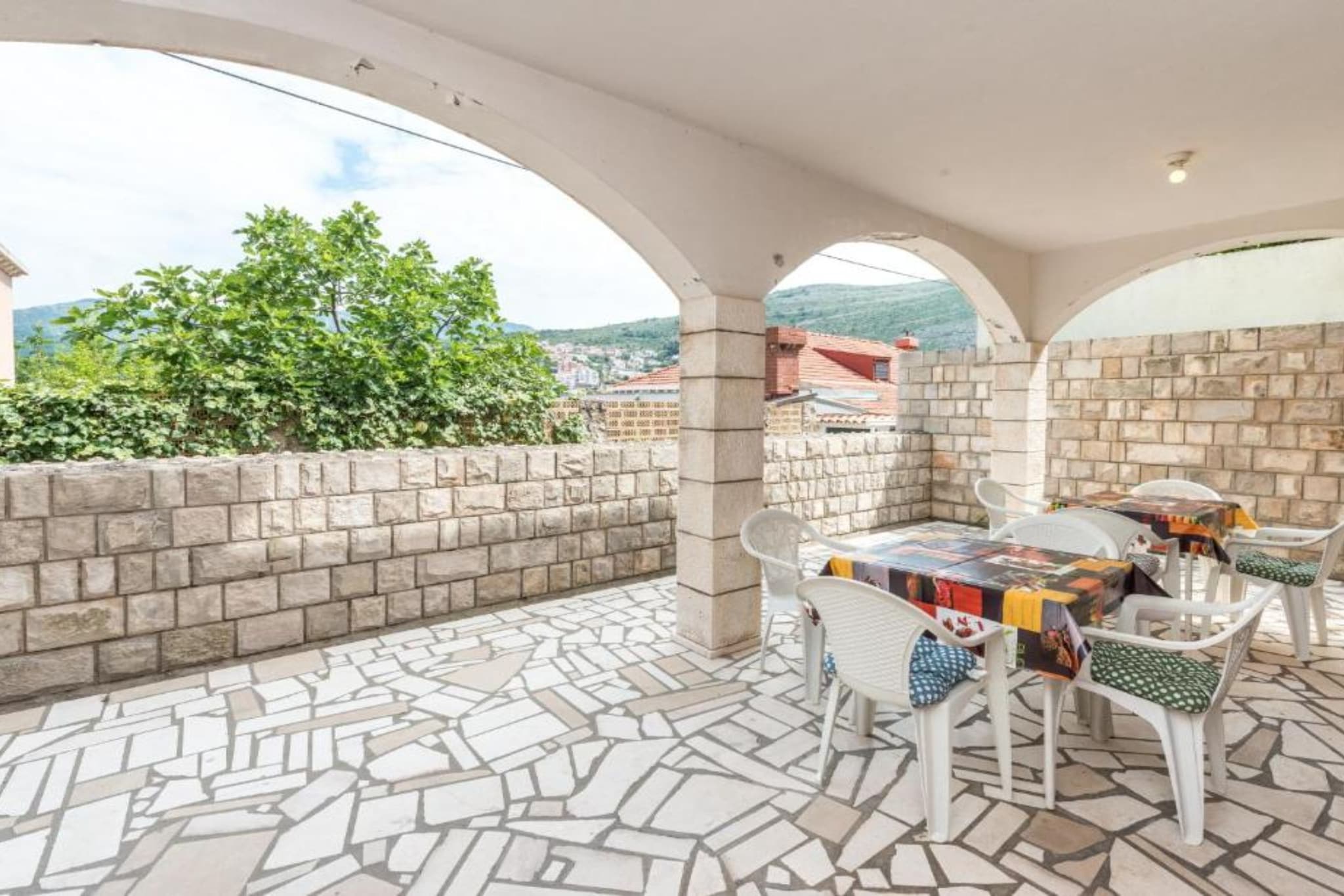 Villa Valjalo - Comfort Studio Apartment with Sea View and Balcony A6-Terrasbalkon
