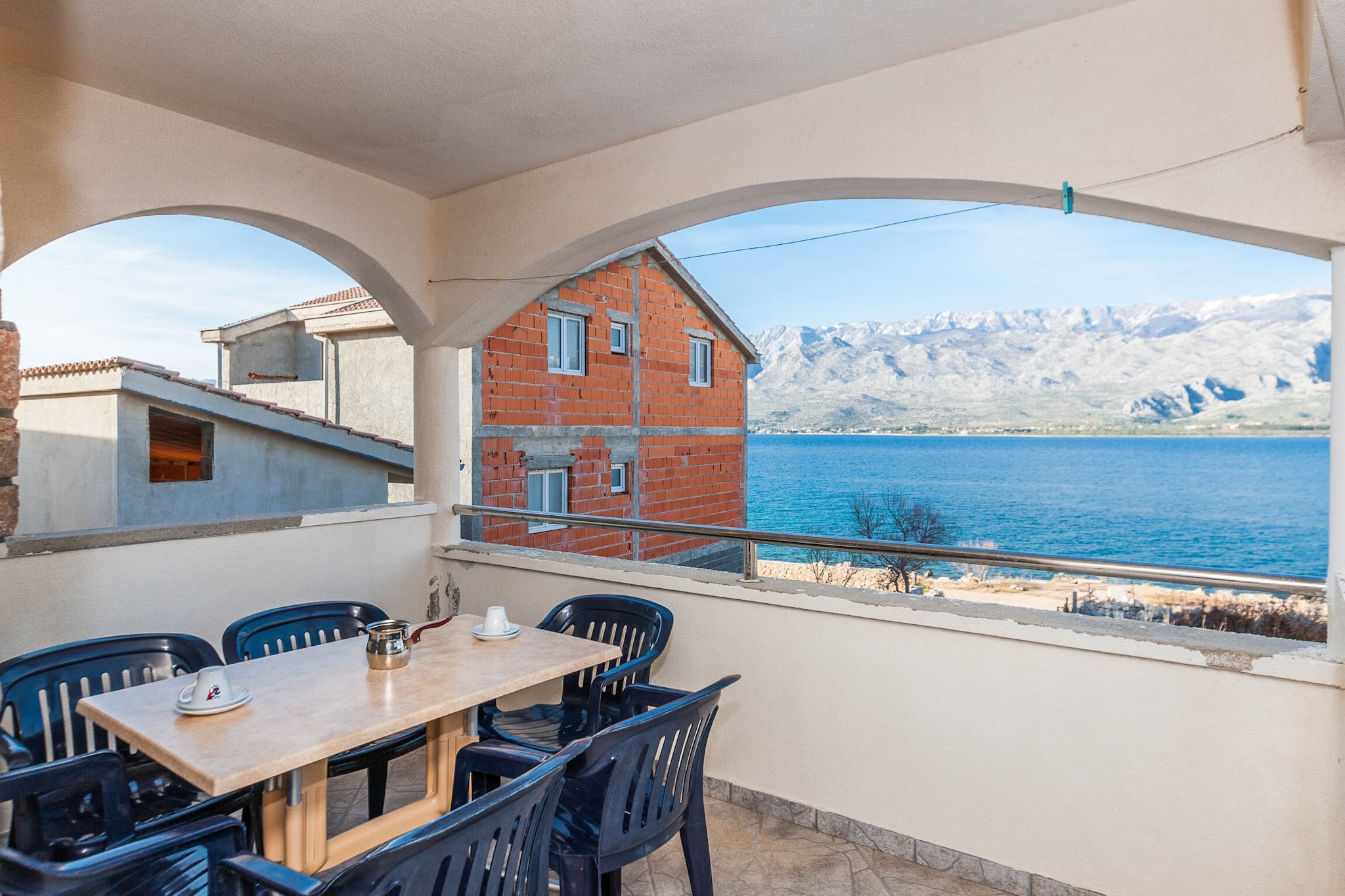 Cozy Apartments in Zadar with Sea and Mountain Views - One Bedroom Apartment with Balcony (owner 1)-Terrassenbalkon
