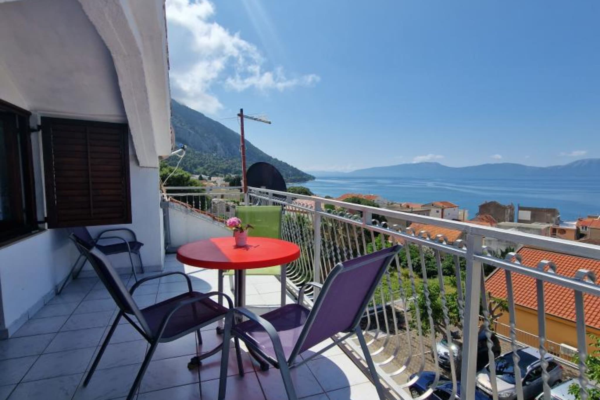 Two Bedroom  Apartment with Terrace and Sea View 4-Terrassenbalkon