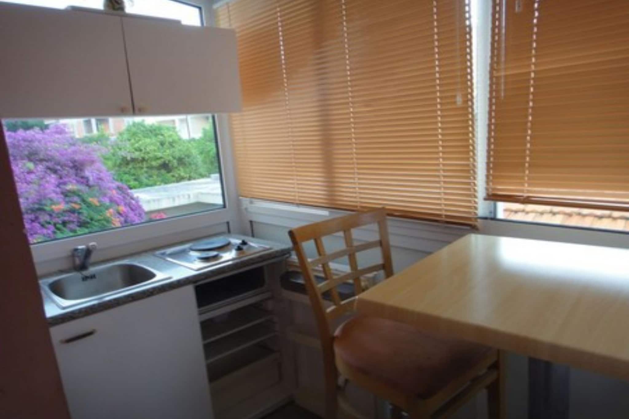 Seafront Apartments Pretner - Studio Apartment with Balcony and Sea View-Küche
