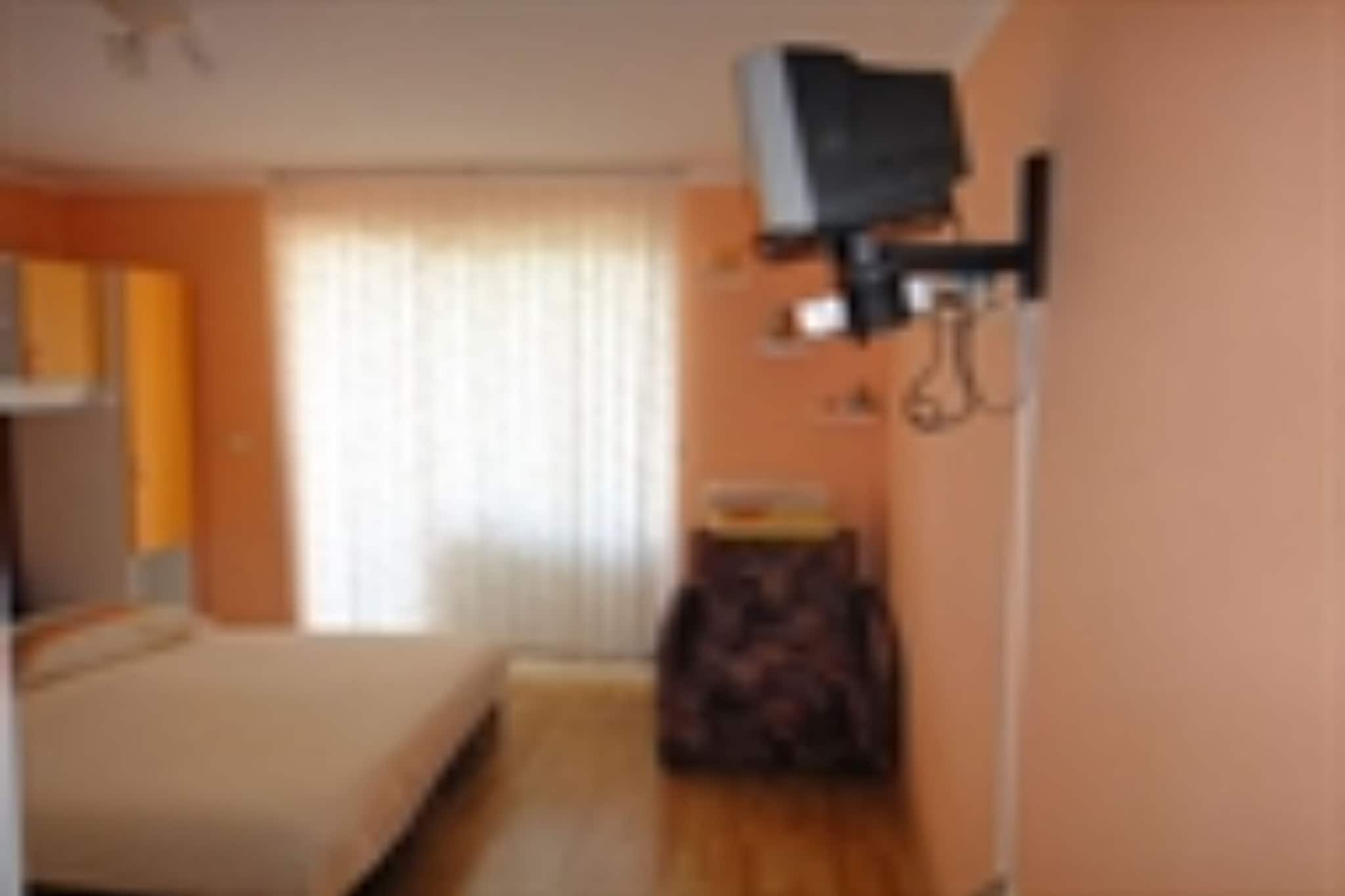 Seafront Apartments Pretner - Superior Studio Apartment with Balcony and Sea View-Schlafzimmer