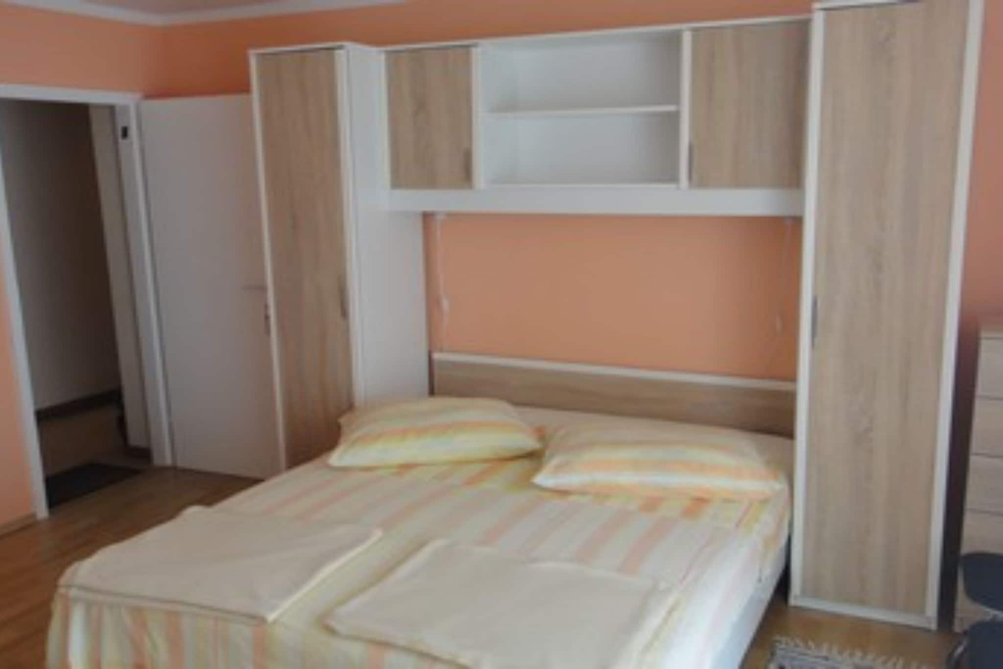 Seafront Apartments Pretner - Comfort Studio Apartment with Balcony and Sea View-Schlafzimmer