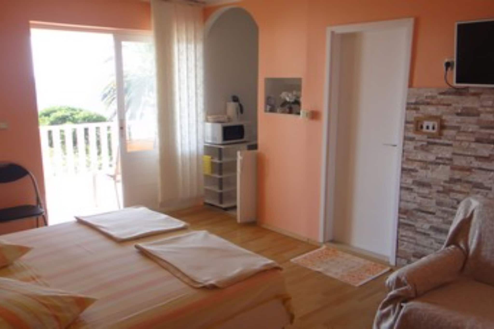 Seafront Apartments Pretner - Comfort Studio Apartment with Balcony and Sea View-Schlafzimmer