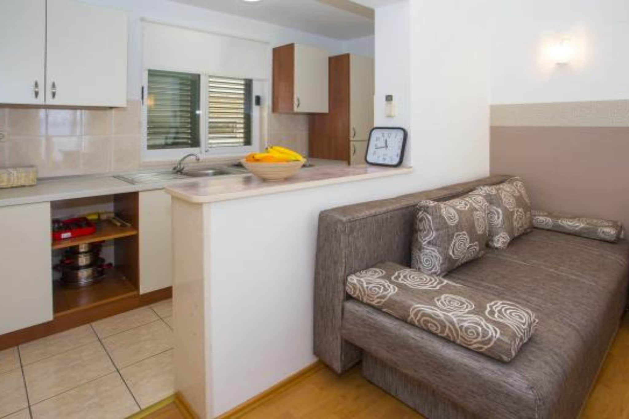 Sea View Apartments Lendic Podgora - Classic Studio Apartment with Terrace and Sea View-Kitchen