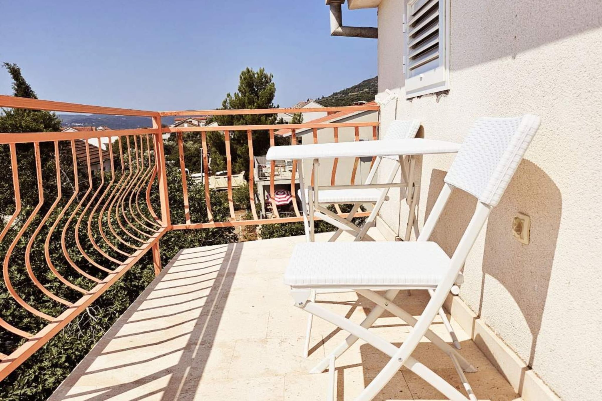 Apartments Željka - Studio Apartment with Terrace with Sea View (6)-Terrasse