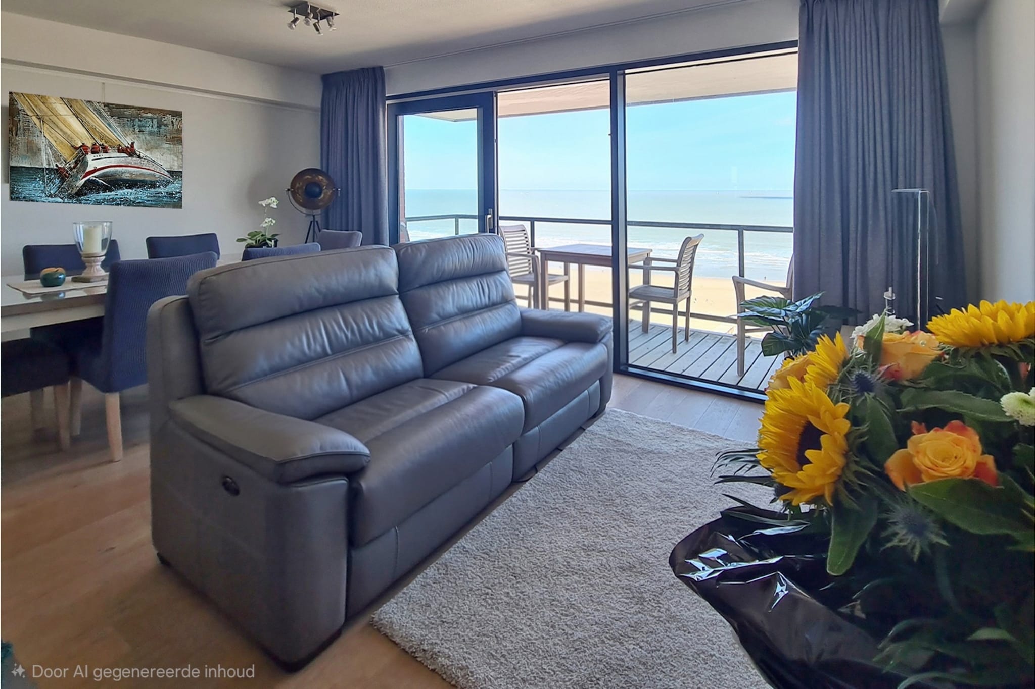 Apartment by North Sea with Ocean Views