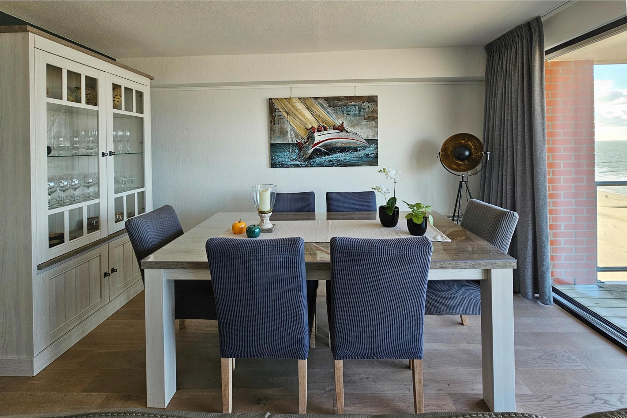 Step into a coastal dream at this beautifully designed seaside sanctuary, where every detail has been carefully curated for comfort and style. Perched in a prime location with sweeping views of the North Sea, this modern two-bedroom apartment combines elegance with a relaxing, homey feel. It’s the perfect escape for couples or small families seeking a refined getaway by the beach.

Inside, sleek lines and tasteful décor blend with natural light to create a serene ambiance. Two cozy bedrooms provide restful nights, while the open-plan living space is ideal for morning coffee with an ocean view or sunset conversations over wine. The spacious bathroom is finished to a high standard, complementing the apartment’s overall sense of luxury. While pets are not allowed, the space is wonderfully suited to those who appreciate peaceful surroundings and polished interiors.

From your doorstep, you're within walking distance of charming cafés, local markets, and the iconic pier. Whether you're strolling the Zeedijk, exploring the heart of Blankenberge, or simply soaking up the sea breeze from your private balcony, this apartment offers the perfect blend of location and sophistication for an unforgettable stay.
