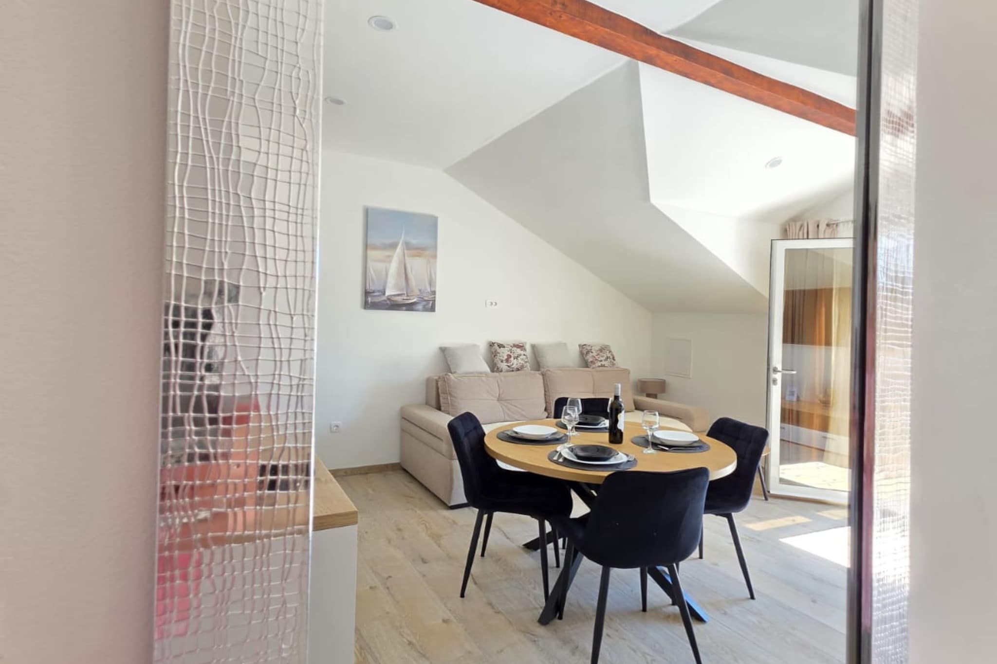 Penthouse Apartment Dijana - One Bedroom Apartment with Terrace-Wohnzimmer