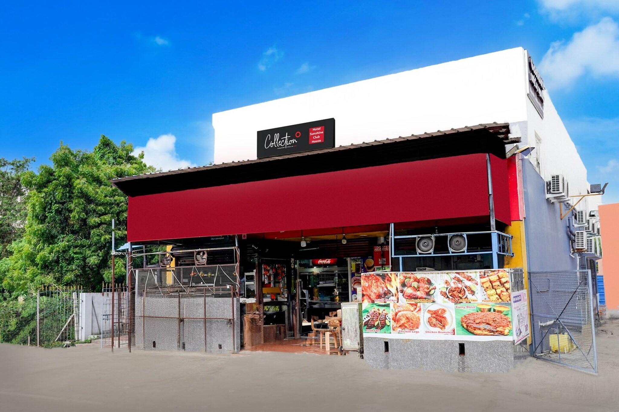 Ground floor: (bedroom(double bed, TV, seating area, air conditioning, Towels incl., telephone), bathroom(bathtub or shower, shower, washbasin, toilet, shampoo, body soap, hot water), parking)