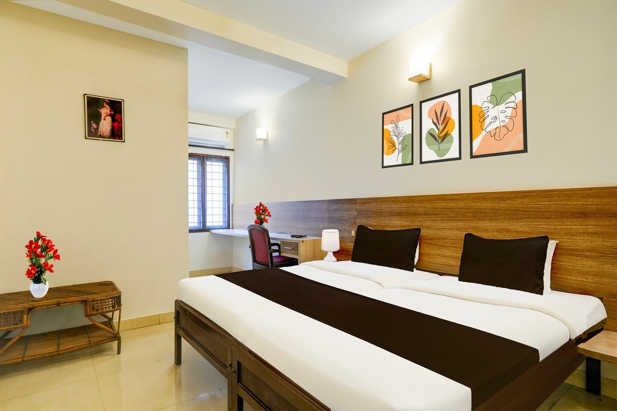 Comfortable Accommodations: Super Collection O MG Road in Kochi offers family rooms with air-conditioning, private bathrooms, work desks, and free WiFi throughout the property. Each room includes a TV, wardrobe, and tiled floors.

Dining and Amenities: Guests can enjoy a restaurant on-site and relax in the lounge. Additional facilities include a 24-hour front desk, housekeeping, laundry, room service, and luggage storage. Free on-site parking is available.

Prime Location: Located 25 km from Cochin International Airport, the hotel is a 16-minute walk from Jawaharlal Nehru Stadium. Nearby attractions include Kochi Biennale (15 km) and Cochin Shipyard (6 km). Boating is available in the surroundings.

Unmarried couples are warmly welcome at this property.
Guests with local ID proof are warmly welcome.

Early Check-In Policy: A full day’s room rate will be charged for check-ins before 6:00 AM. Complimentary early check-in is available between 6:00 AM and 10:00 AM, subject to room availability.
Check-in is only available to guests aged 18 and above. Please provide a government-issued ID to confirm your age.
