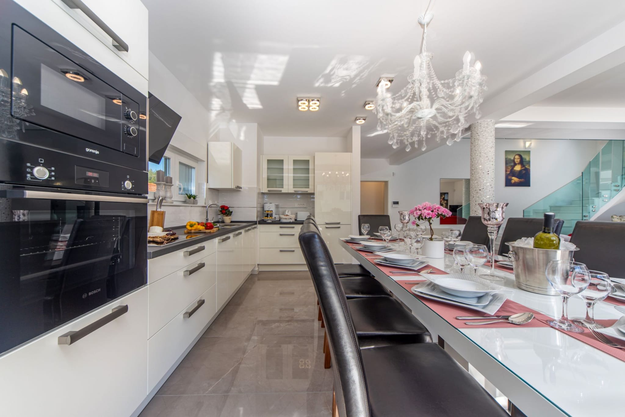 Villa Shaula -  Five Bedroom Holiday Home with Pool,Sauna and Gym-Küche