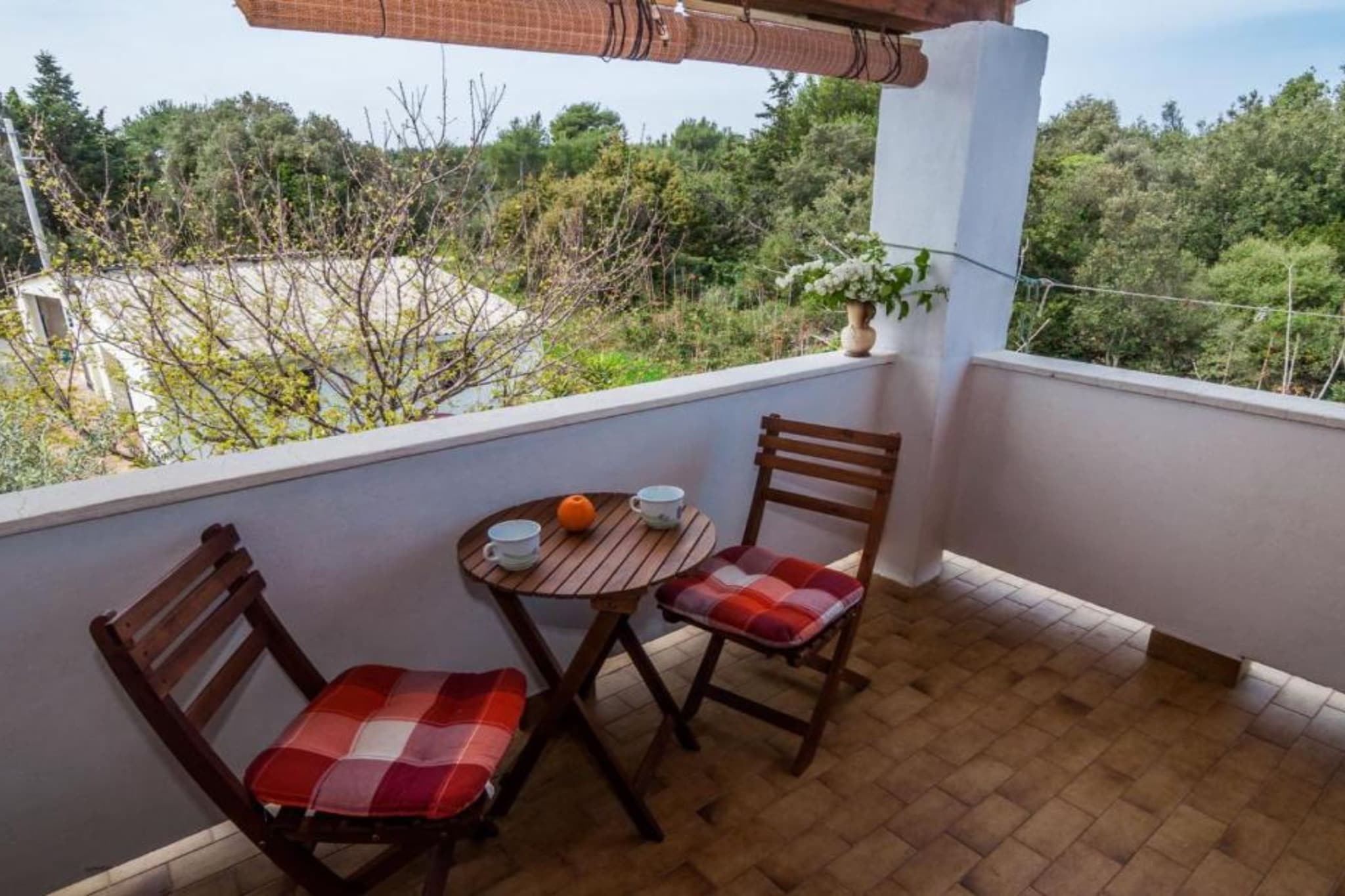 Seaside Oasis Apartments on Island Ugljan - One Bedroom Apartment with Terrace (owner Cvita 2)-Terrasbalkon