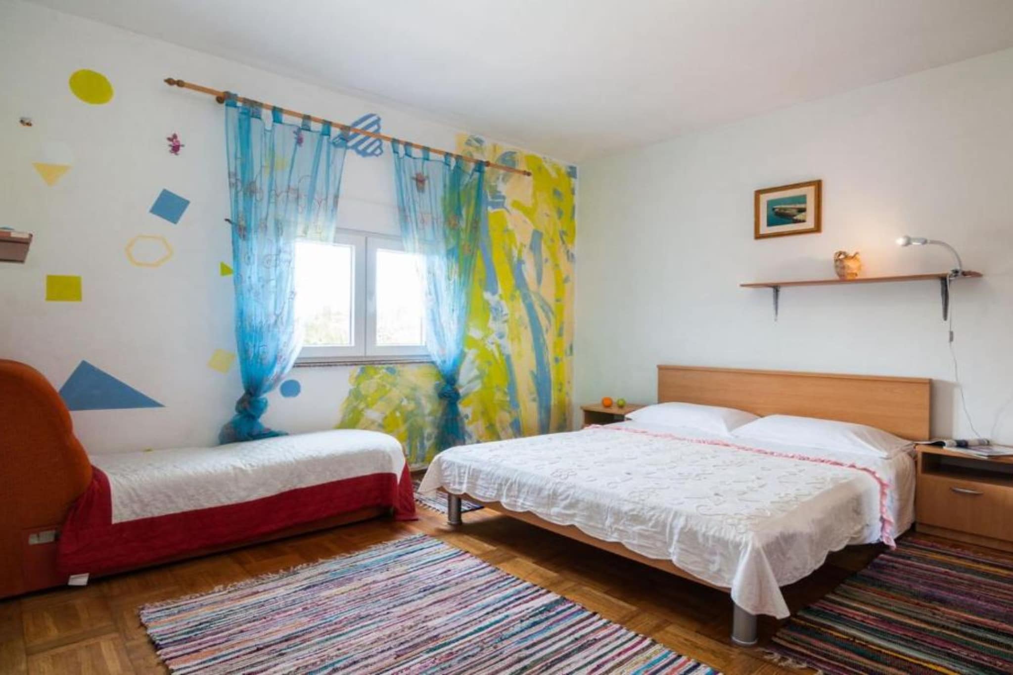 Seaside Oasis Apartments on Island Ugljan - Two Bedroom Apartment with Terrace (owner Cvita 3)-Slaapkamer