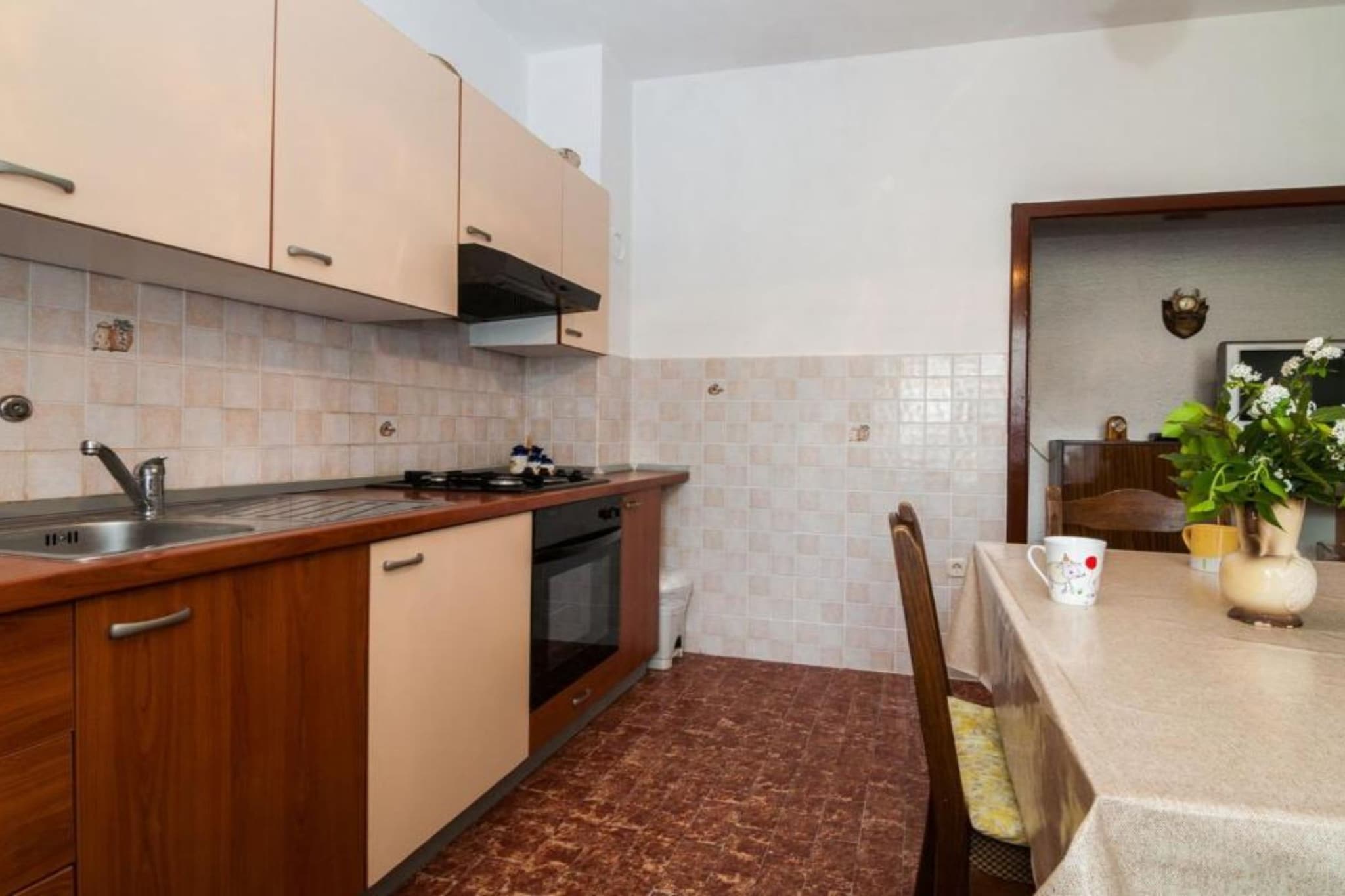 Seaside Oasis Apartments on Island Ugljan - Two Bedroom Apartment with Terrace (owner Cvita 3)-Keuken
