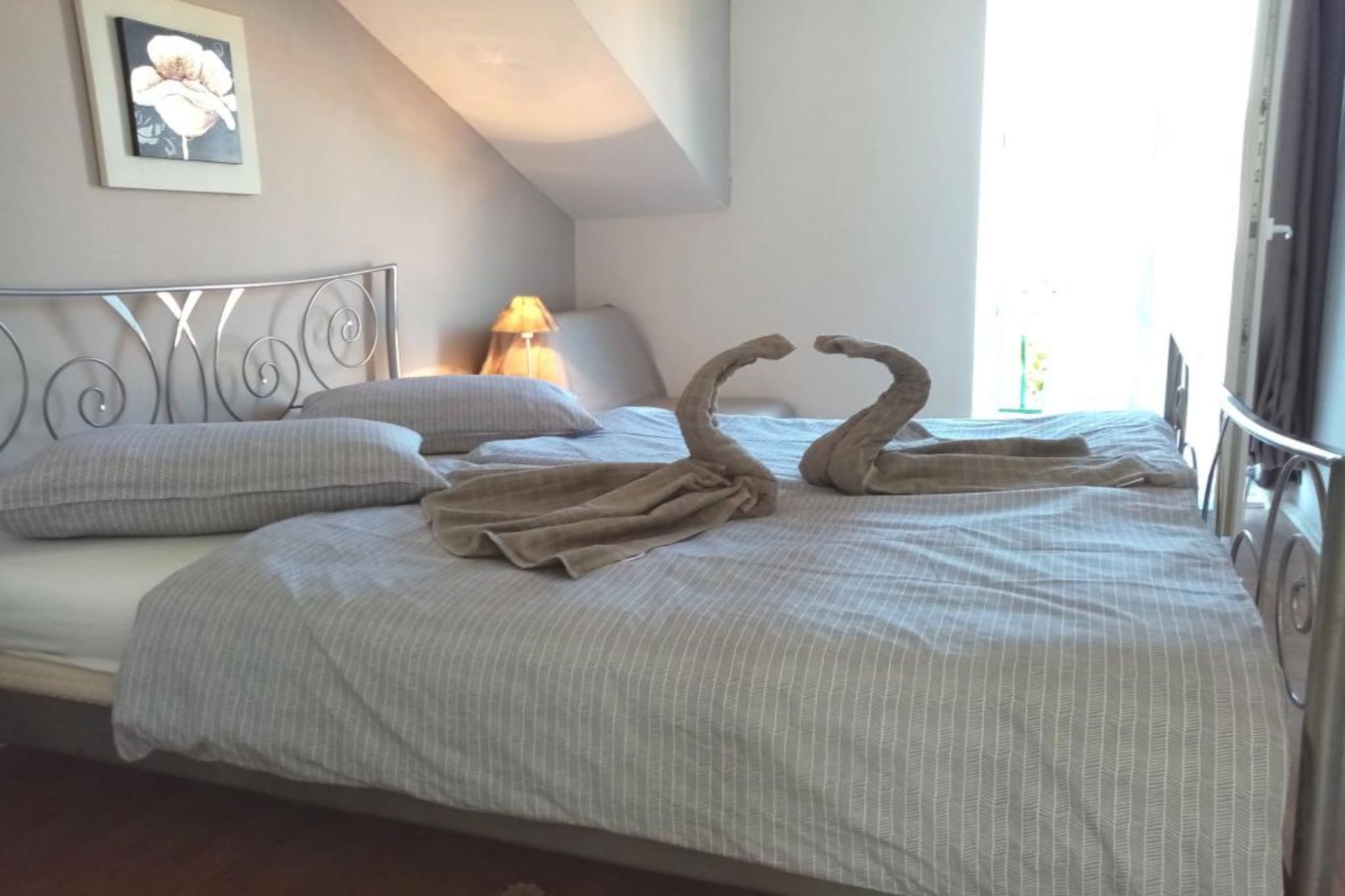 Apartments Silva - Two Bedroom Apartment with Balcony and Sea View-Chambre