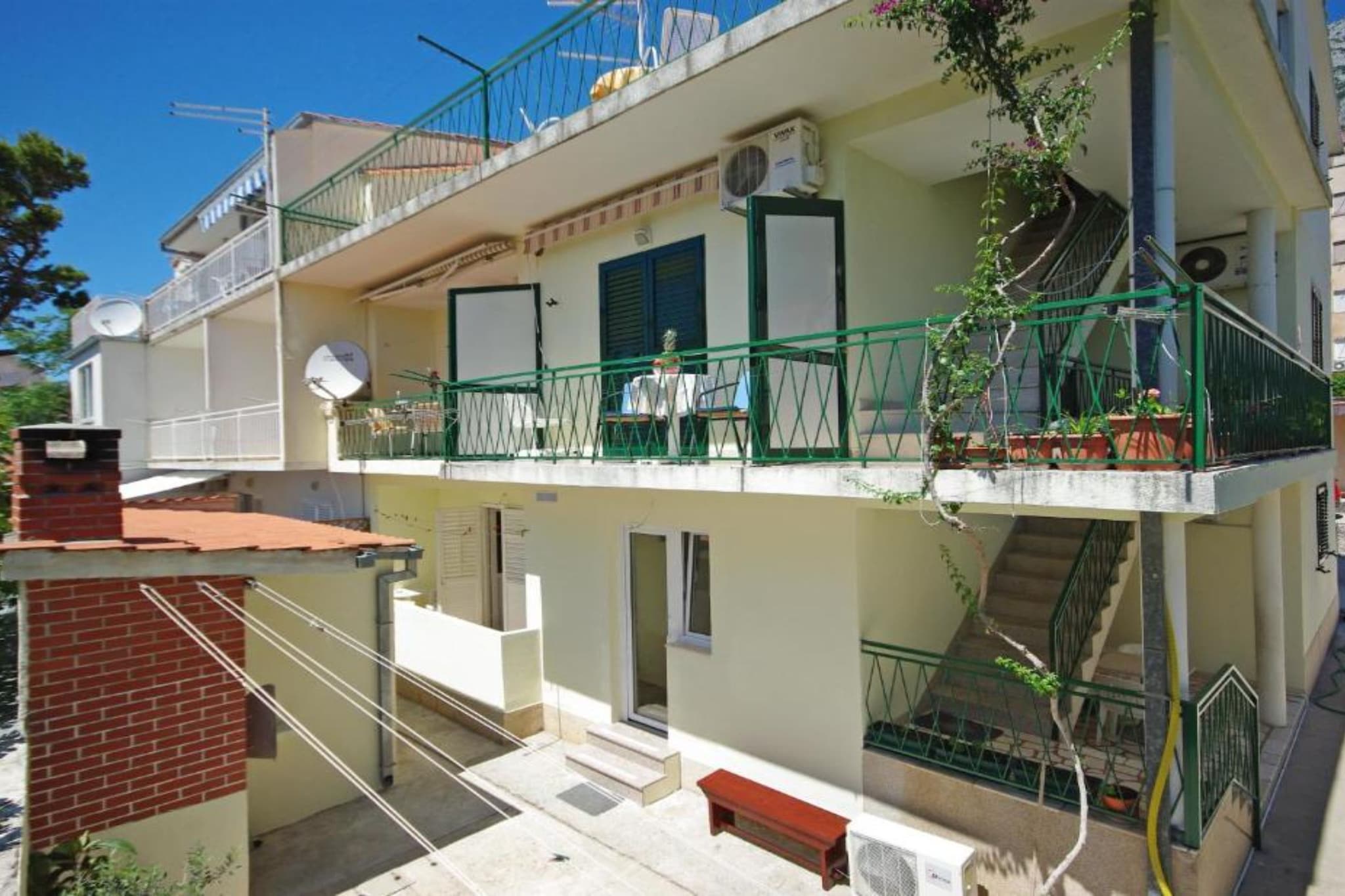 Apartments Ribarević - Three Bedroom Apartment With Terrace and Sea View-Outdoor