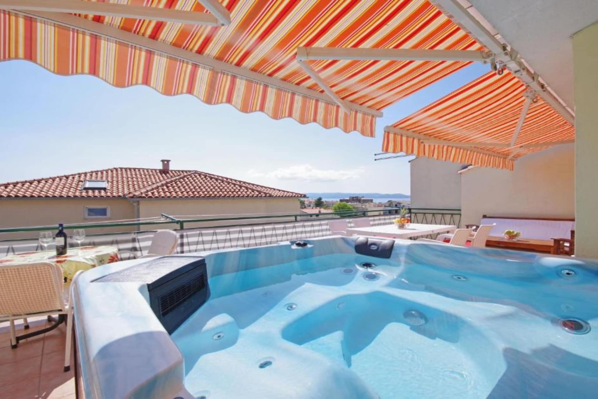 Apartments Ribarević - Three Bedroom Apartment With Terrace and Sea View-Swimming pool