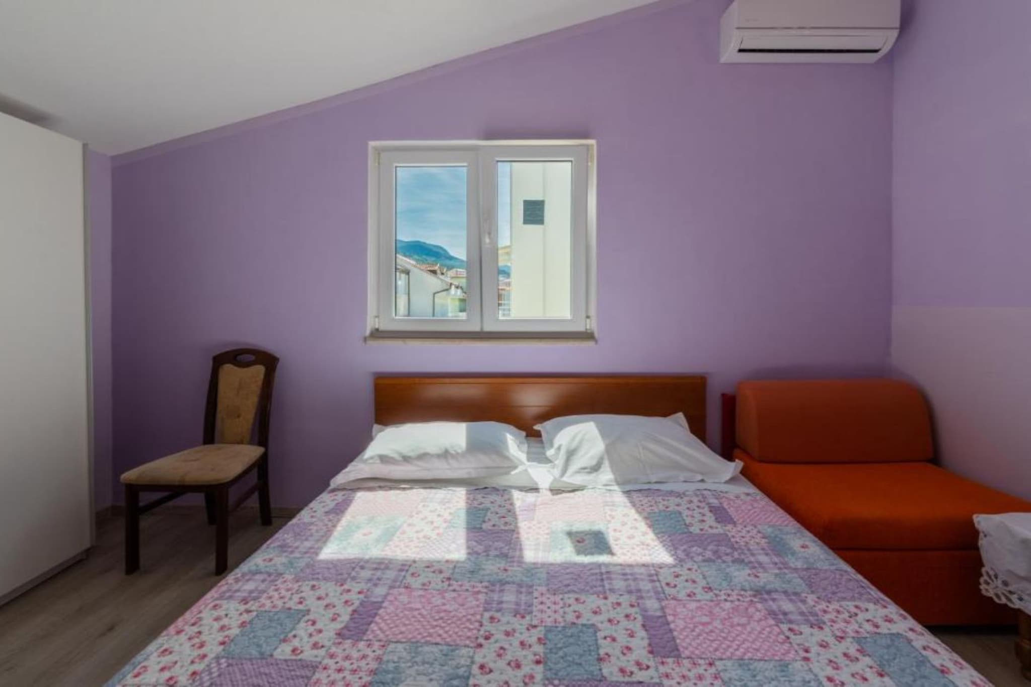 Apartments Ribarević - Three Bedroom Apartment With Terrace and Sea View-Bedroom