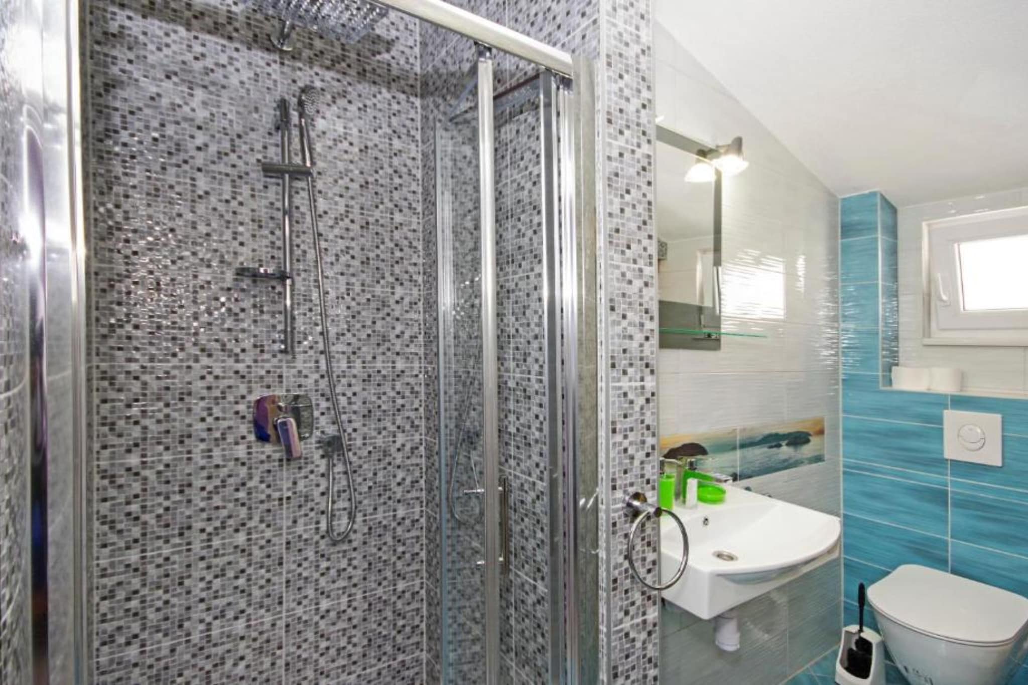 Apartments Ribarević  - One Bedroom Apartment with Balcony-Bathroom