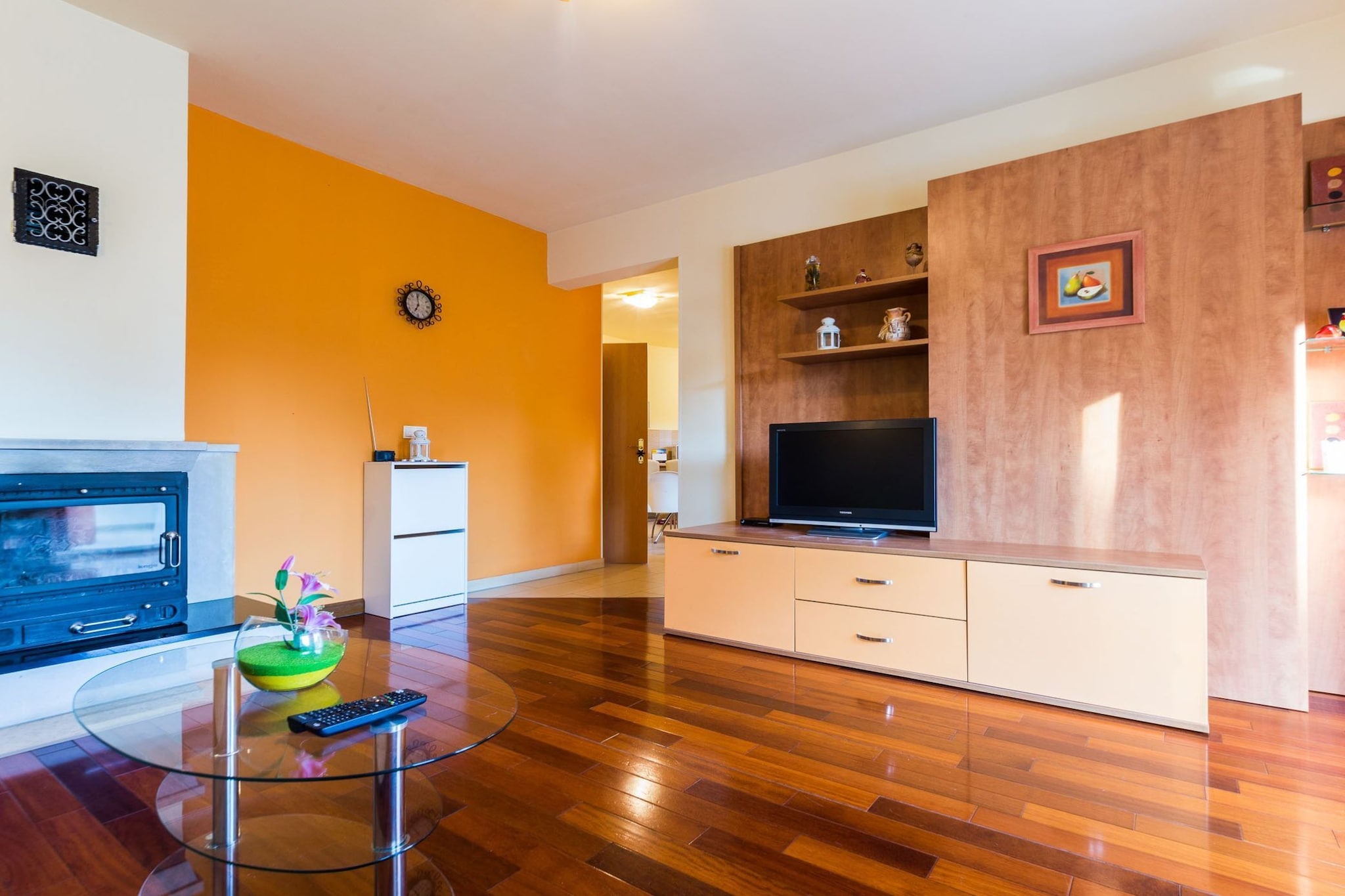 Elegant and Lavish Leisure Apartments Zadar with Outdoor Pool - Standard Two Bedroom Apartment with Terrace (owner Orange)-Woonkamer