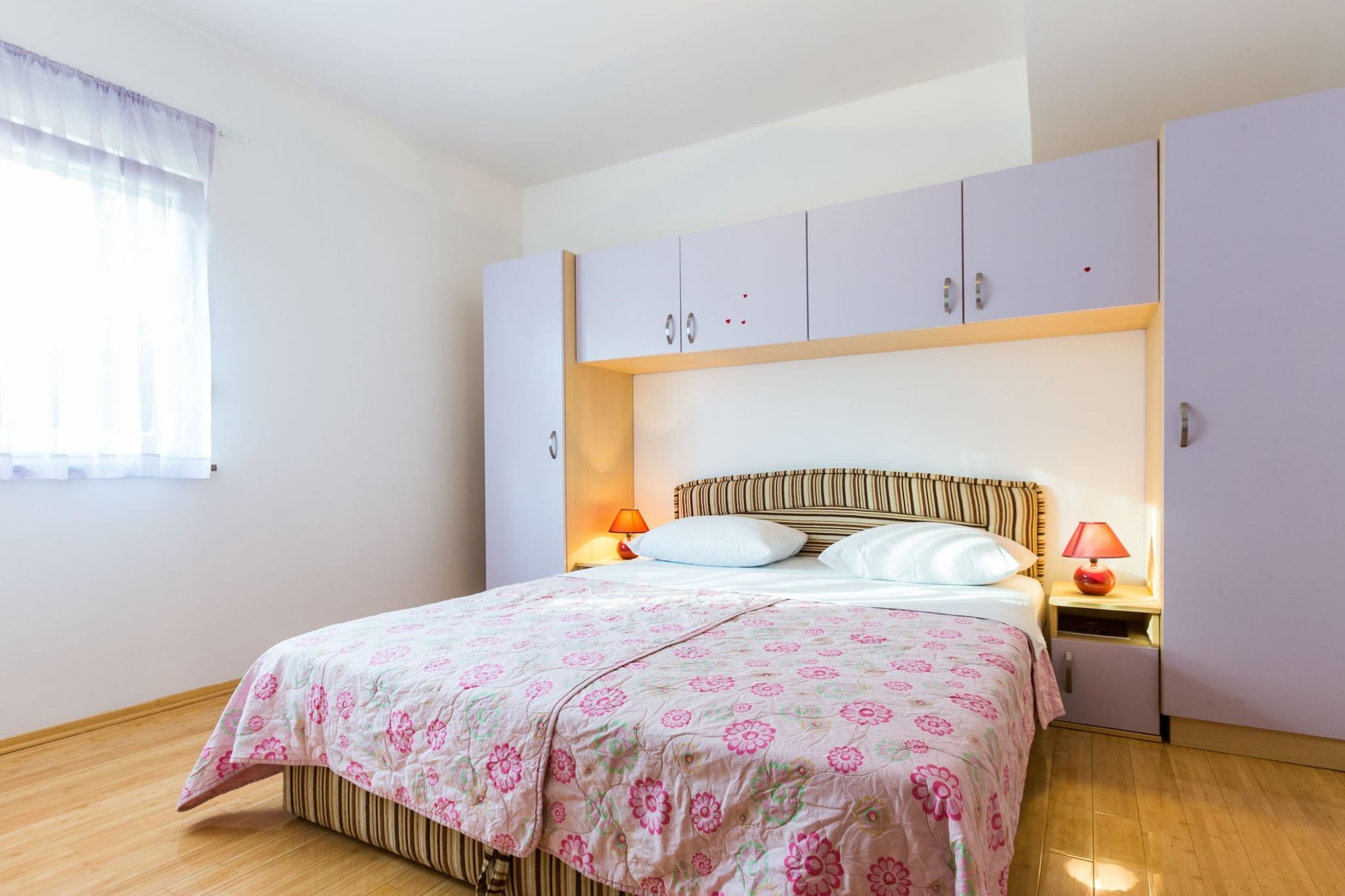 Elegant and Lavish Leisure Apartments Zadar with Outdoor Pool - Standard Two Bedroom Apartment with Terrace (owner Orange)-Slaapkamer