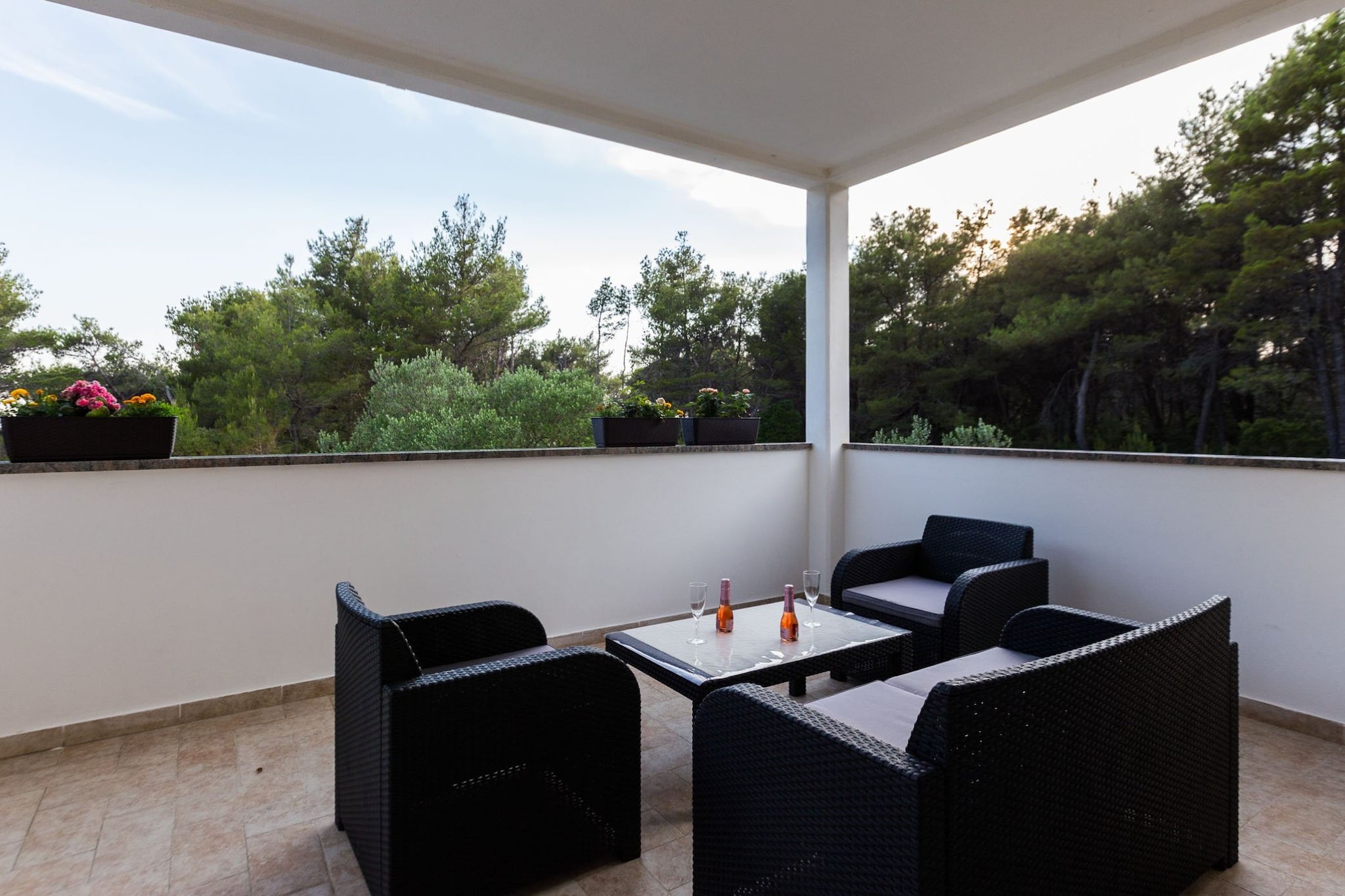 Elegant and Lavish Leisure Apartments Zadar with Outdoor Pool - Standard Two Bedroom Apartment with Terrace (owner Orange)-Terras