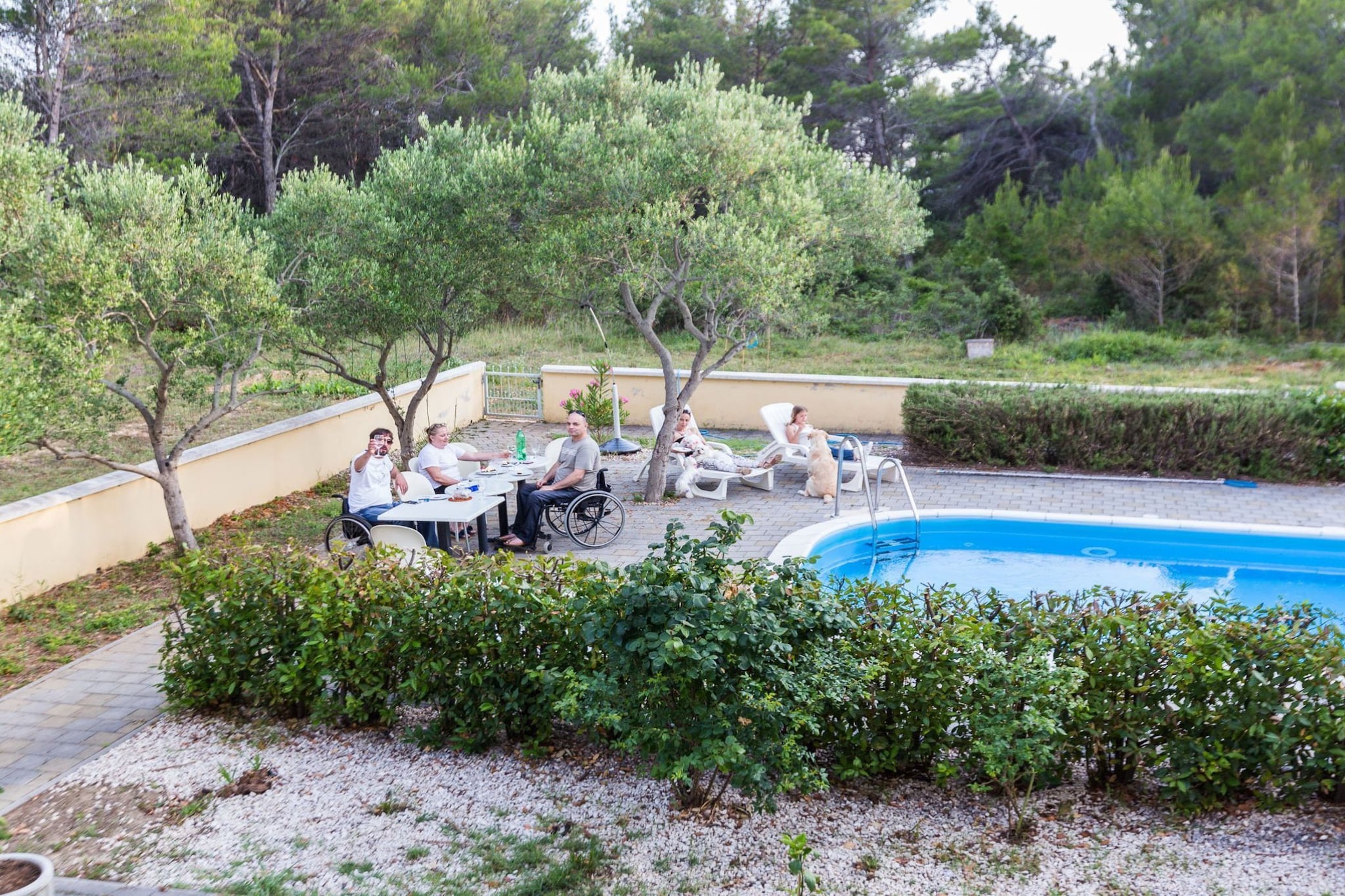 Elegant and Lavish Leisure Apartments Zadar with Outdoor Pool - Standard Two Bedroom Apartment with Terrace (owner Orange)-Zwembad