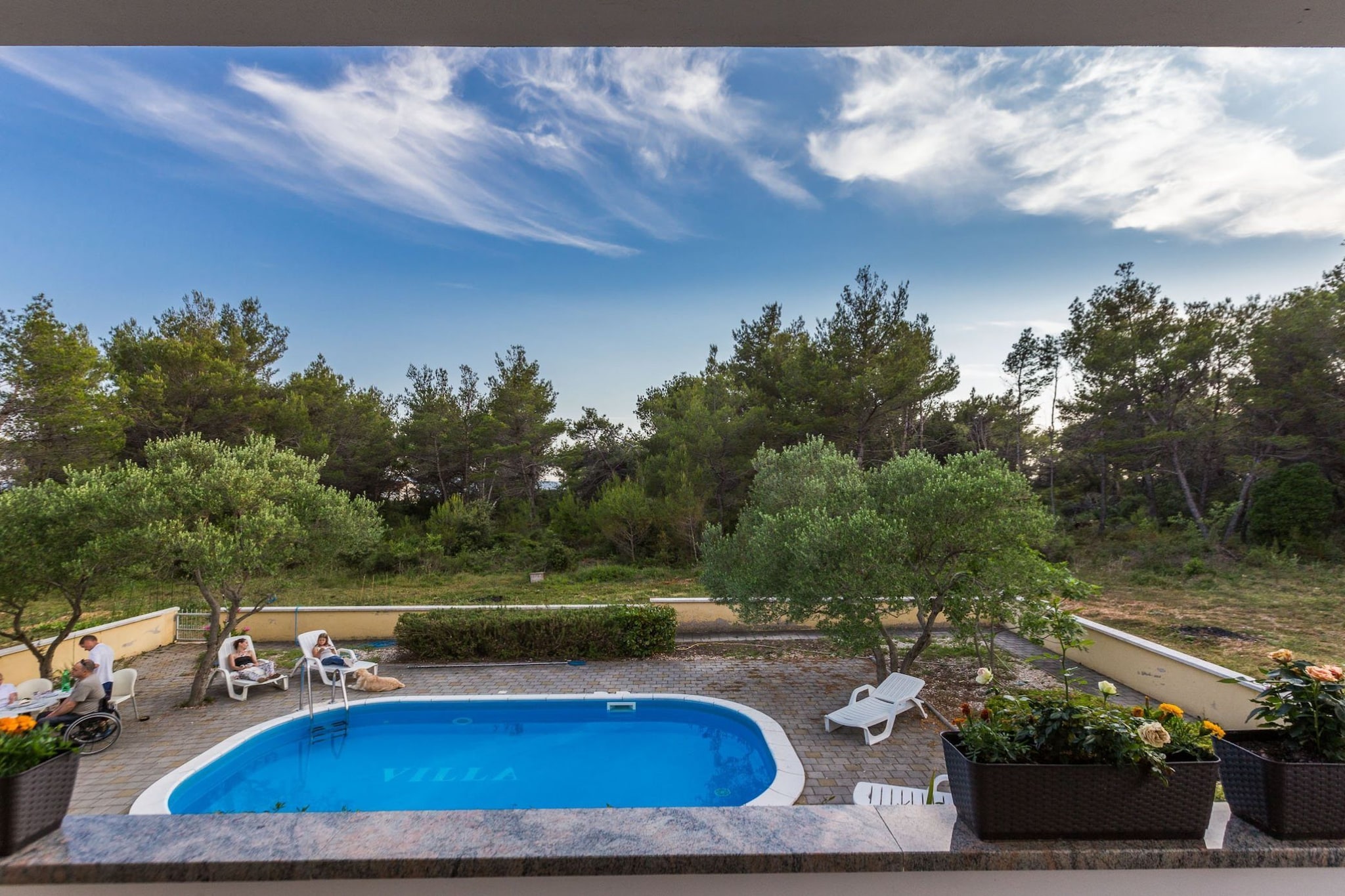 Elegant and Lavish Leisure Apartments Zadar with Outdoor Pool - Standard Two Bedroom Apartment with Terrace (owner Orange)-Zwembad