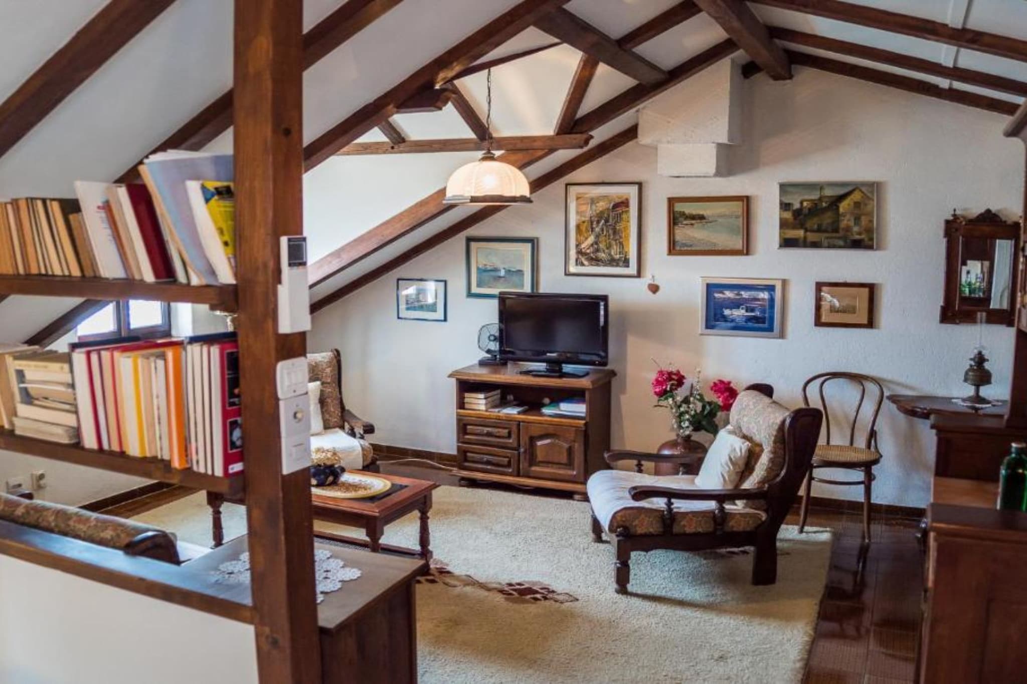 Stone House Seaside Retreat on Brač Island - Two Bedroom Apartment 1-Living room