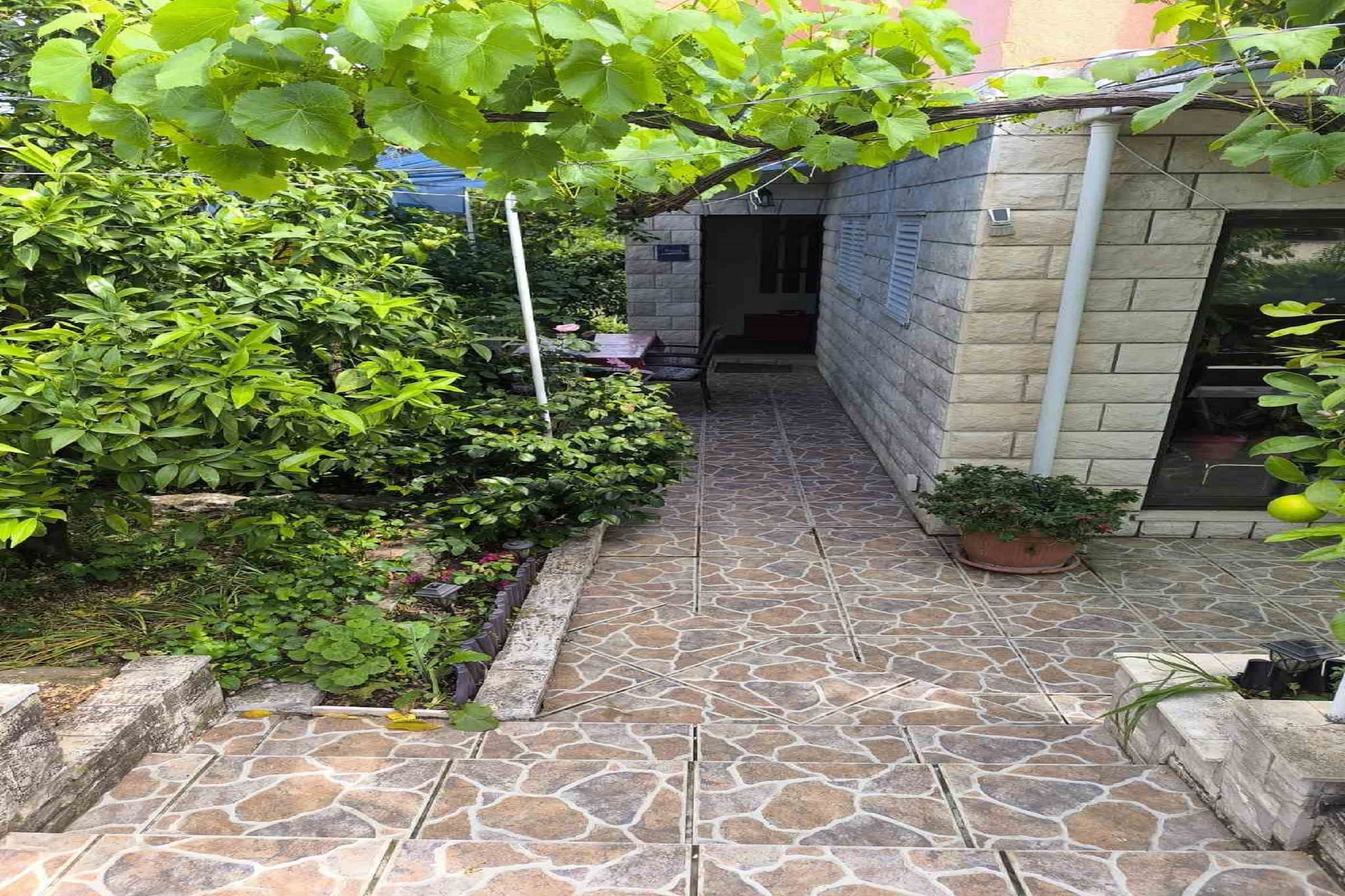 Cozy Apartments Žute, island of Korčula-Two-Bedroom Apartment With Terrace And Sea View (A1)-Im Freien