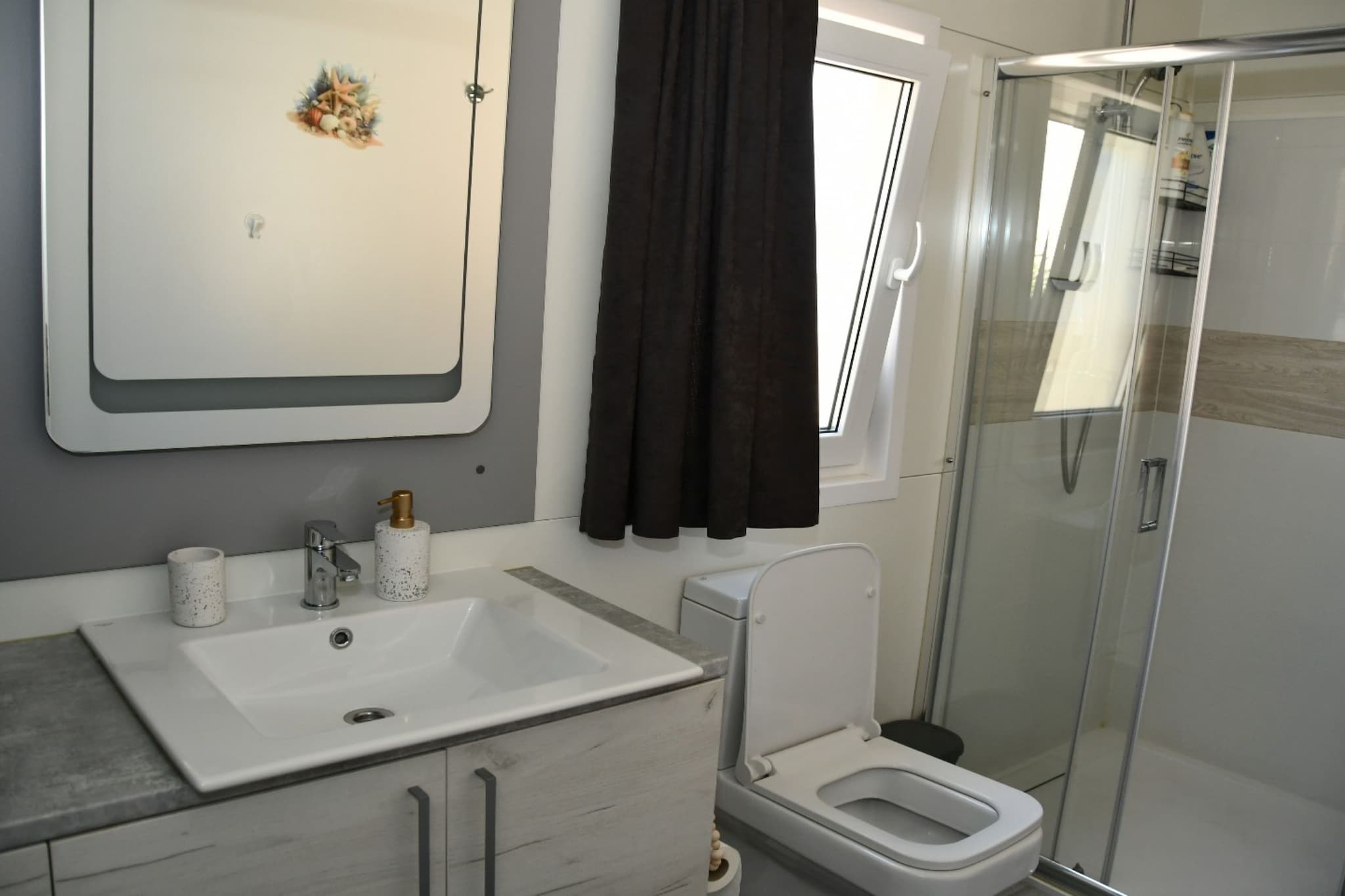 Mobile Home With Terrace And Sea View (Azzuro)-Bathroom