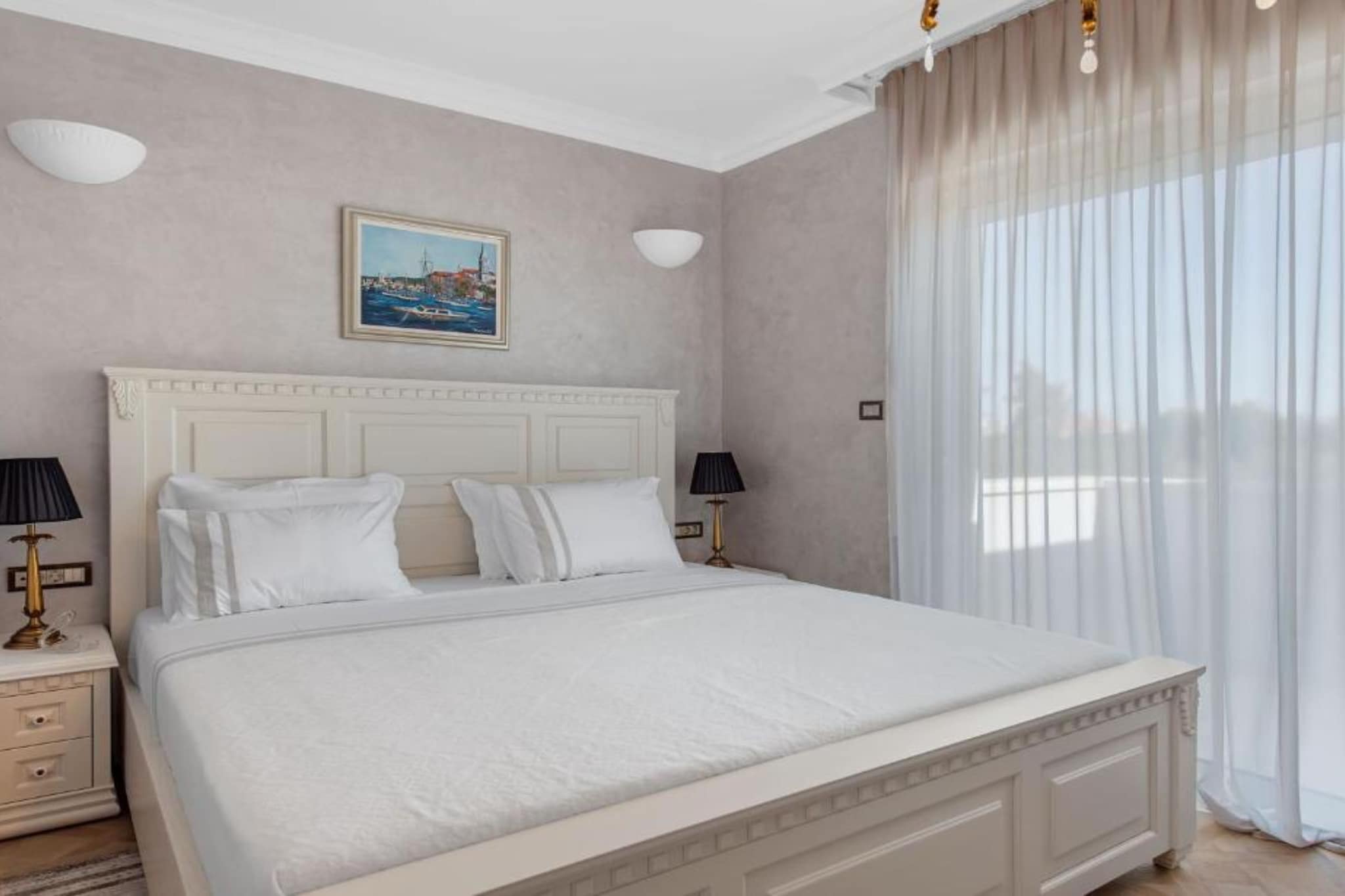 Villa Carolus in Vodice - Five Bedroom Villa with Terrace and Swimming pool-Slaapkamer