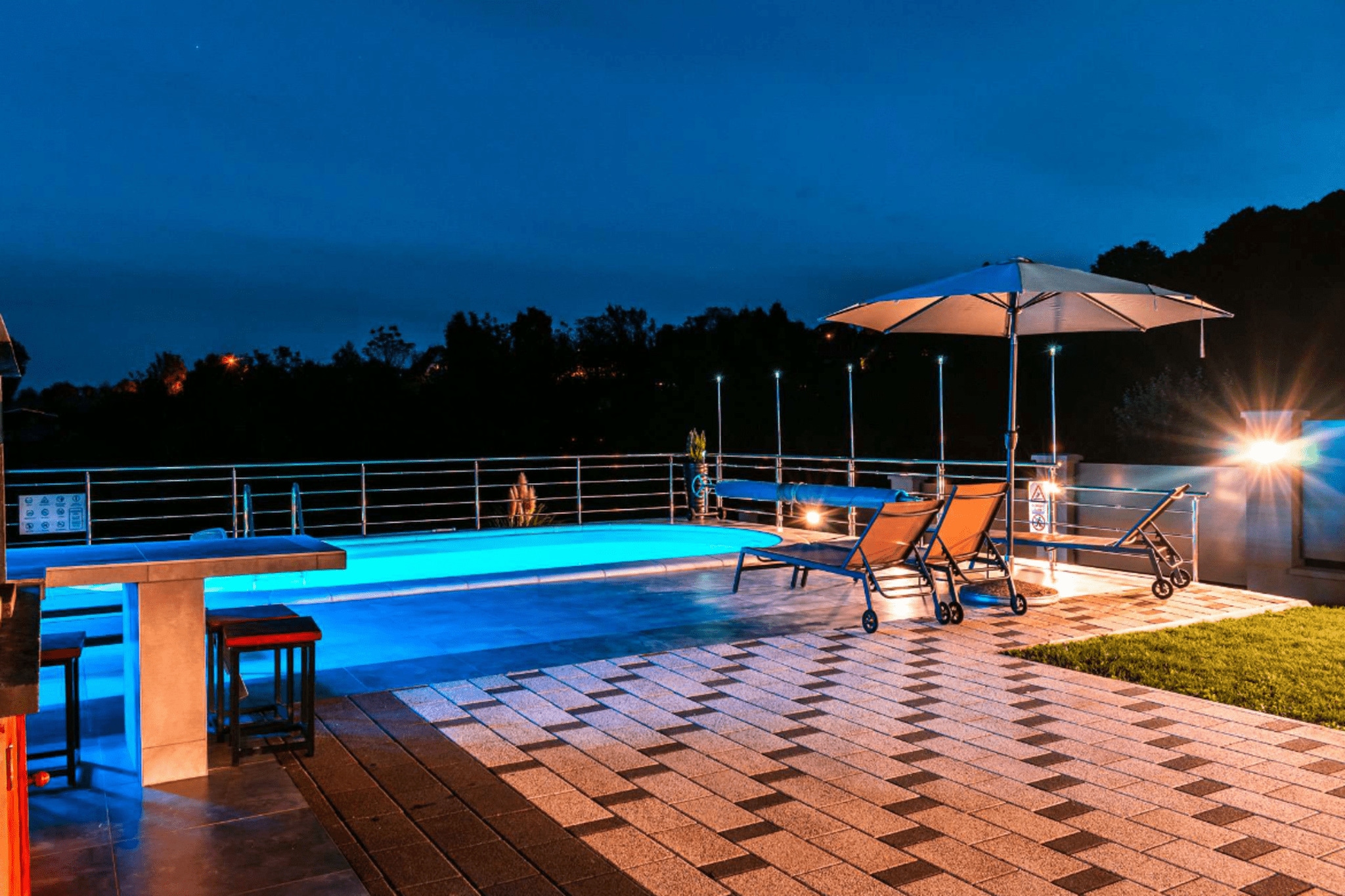 Holiday Home Dom & San - Two Bedroom Holiday Home with Swimming pool-Buitenlucht