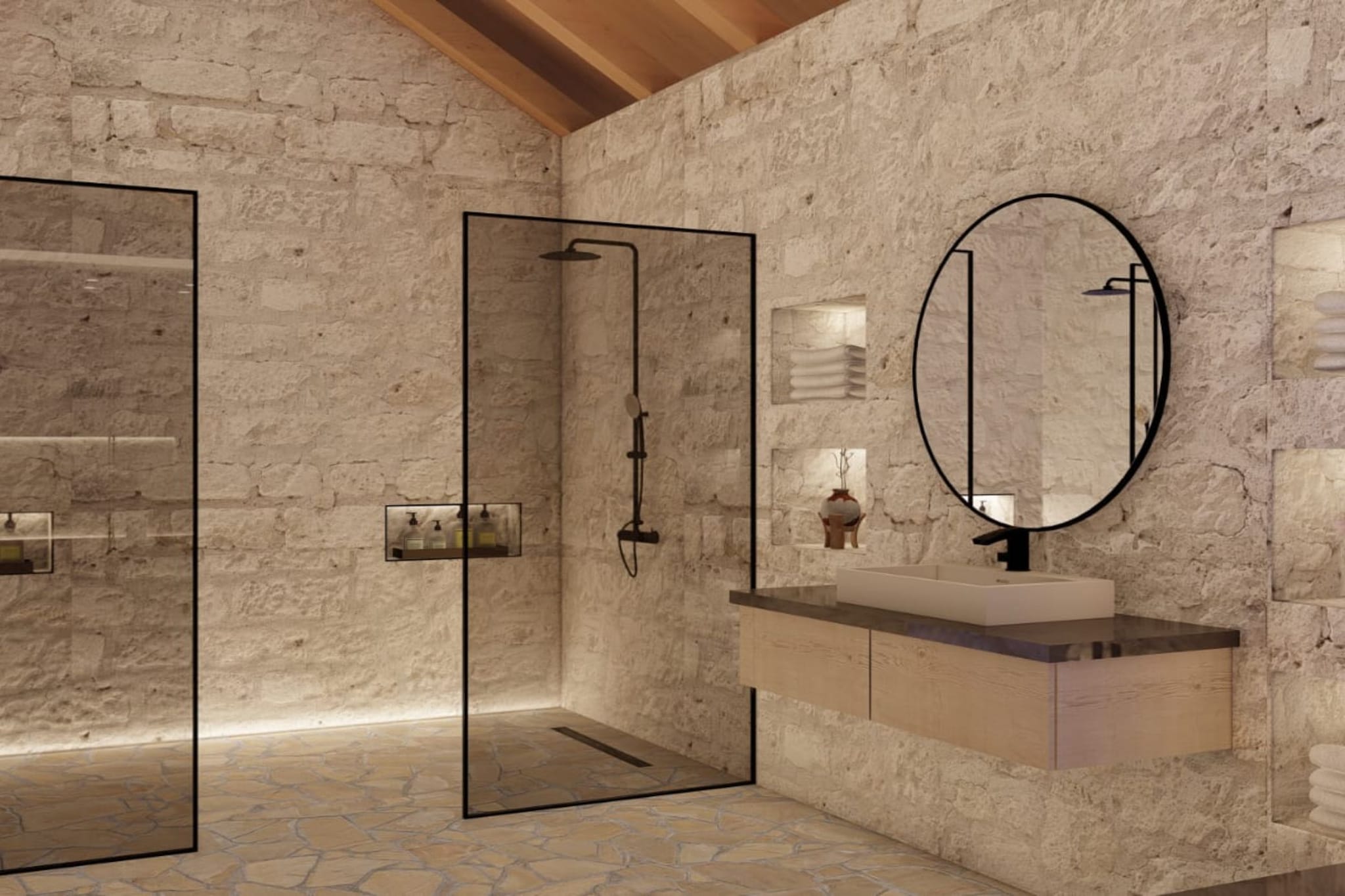 Villa Marina - Five Bedroom Villa With Pool-Badezimmer