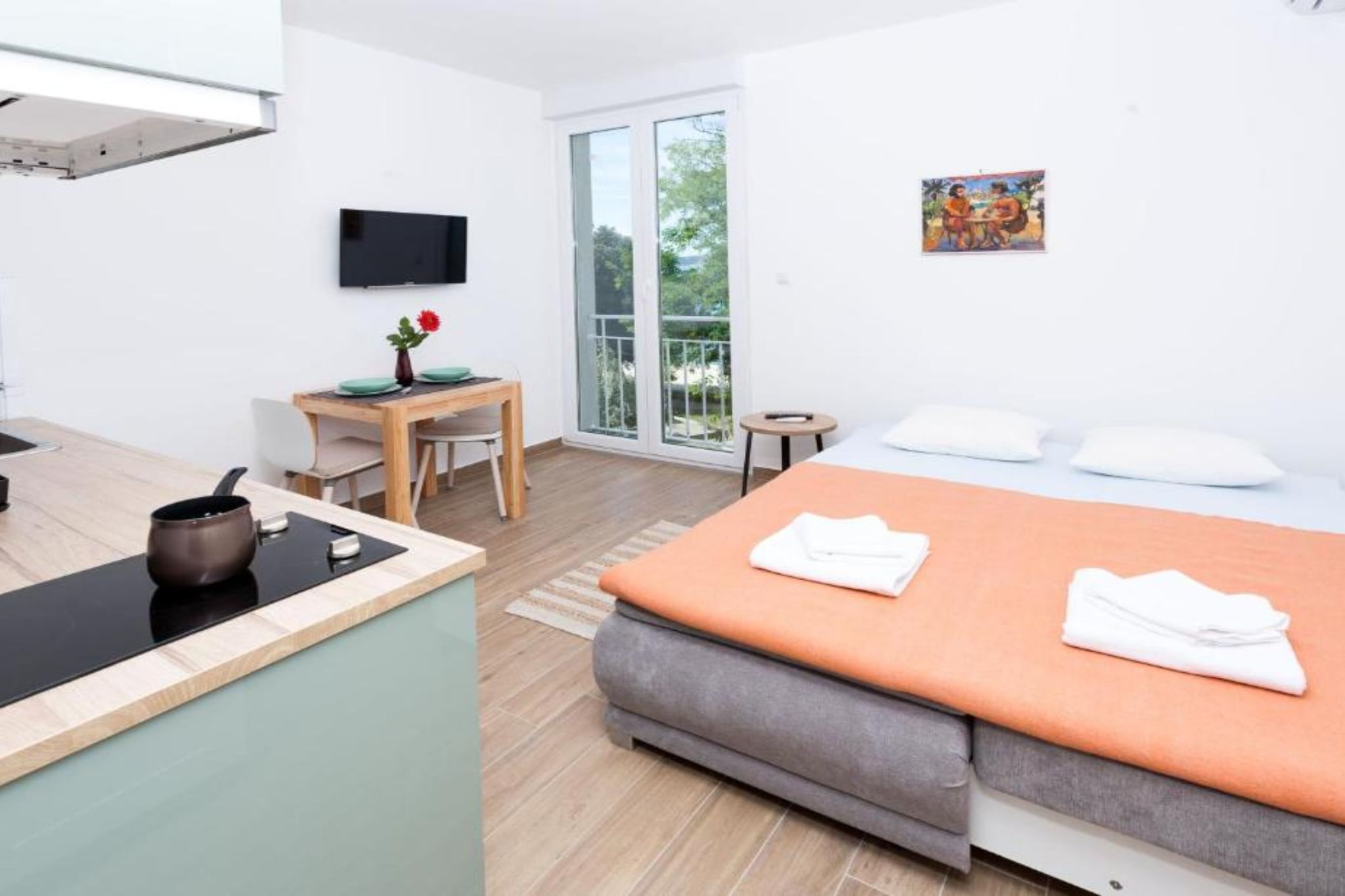 Romantic Studio in Zadar with City and Garden Views One Bedroom Apartment-Buitenlucht