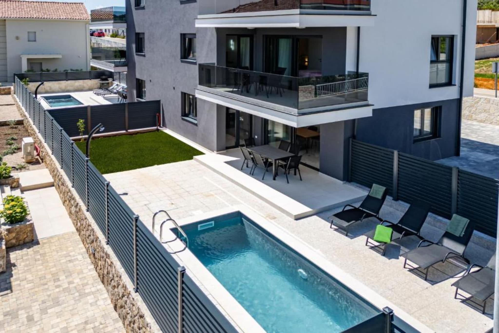 Charming Apartment Island Krk - Three Bedroom Apartment-Piscine