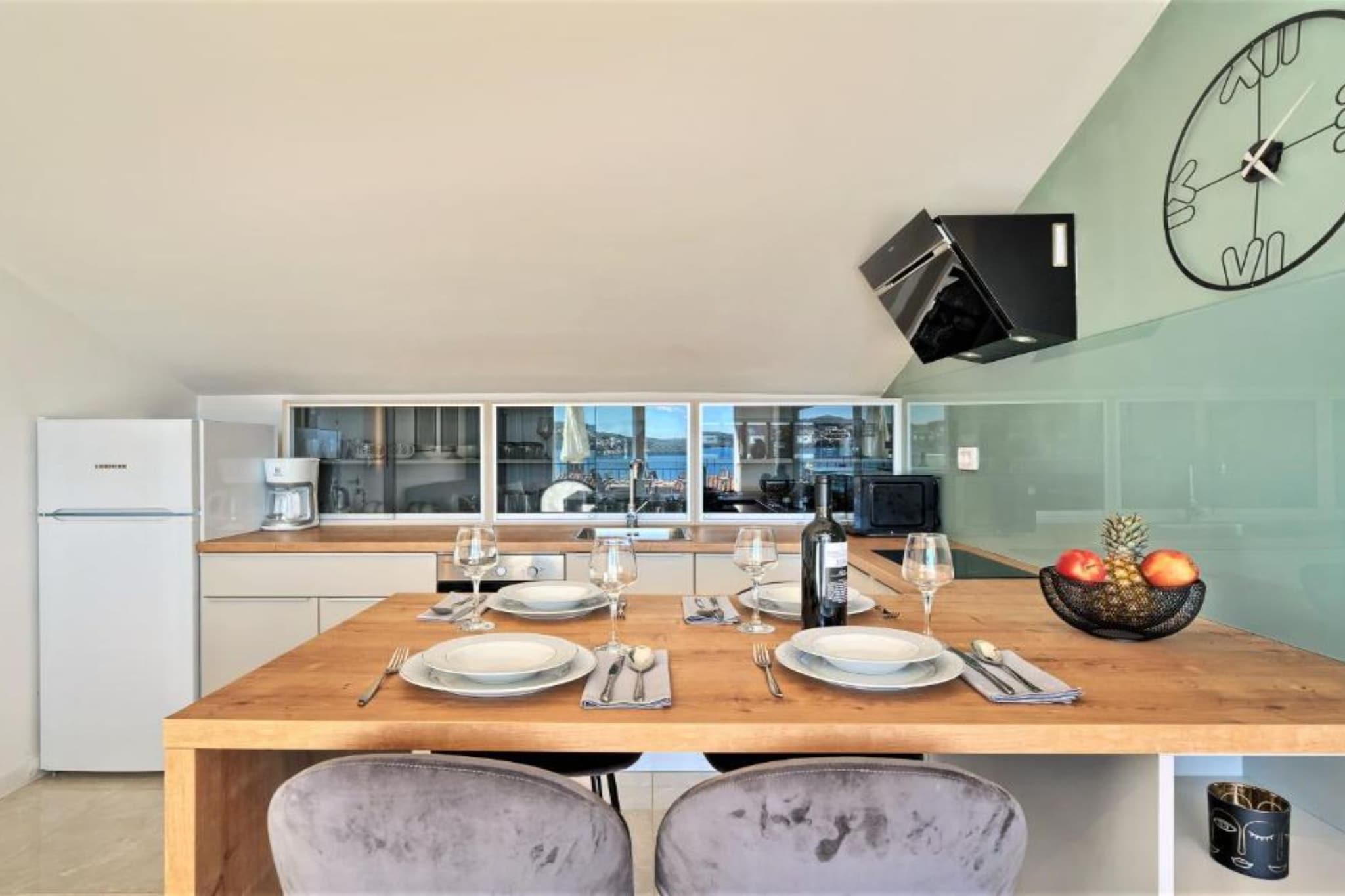 One-Bedroom Apartment With Terrace And Sea View-Keuken